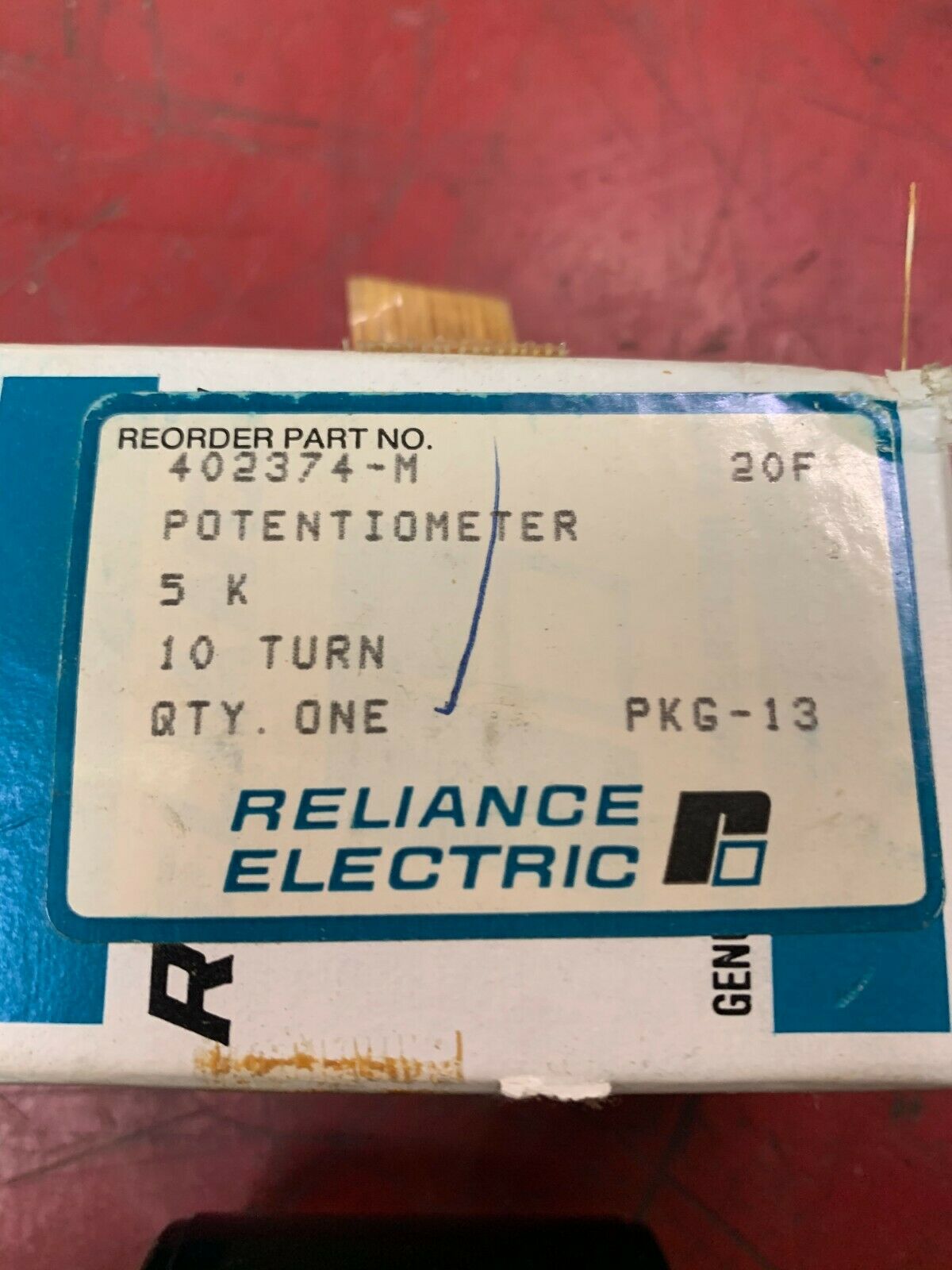 NEW IN BOX RELIANCE POTENTIOMETER 402374-M