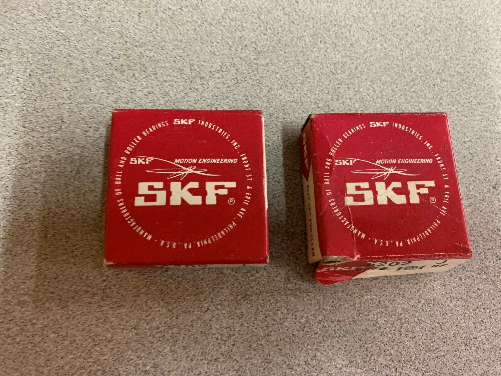 LOT OF 2 NEW IN BOX SKF BEARING 6202 J