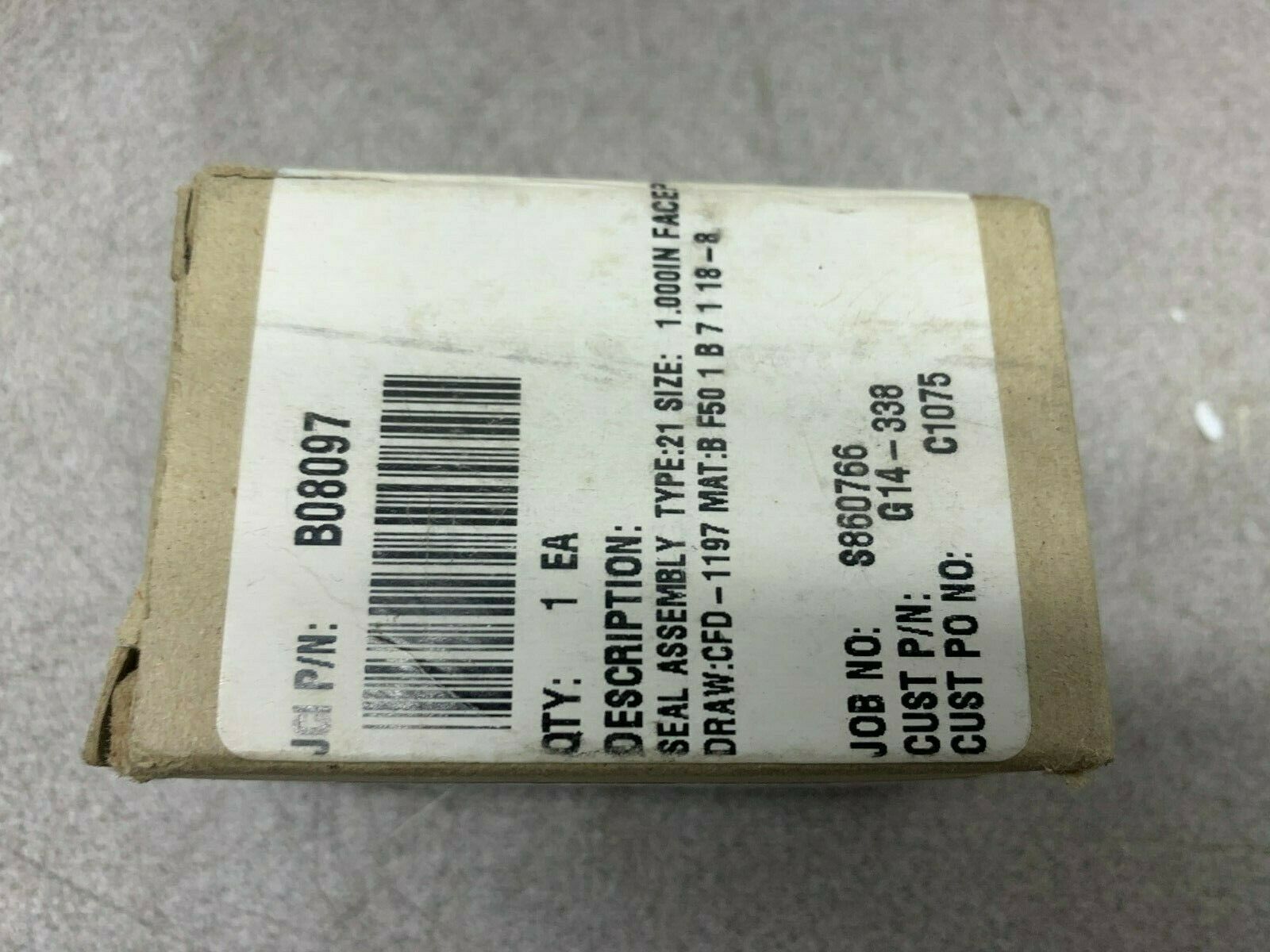 NEW IN BOX JOHN CRANE SEAL ASSEMBLY B08097