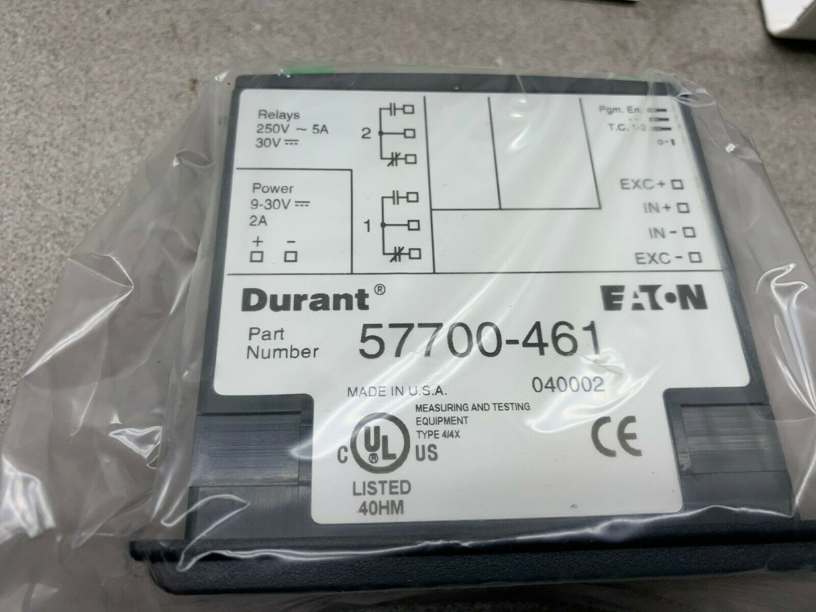 NEW IN BOX EATON DURANT ECLIPSE SERIES TEMPERATURE METER 57700-461