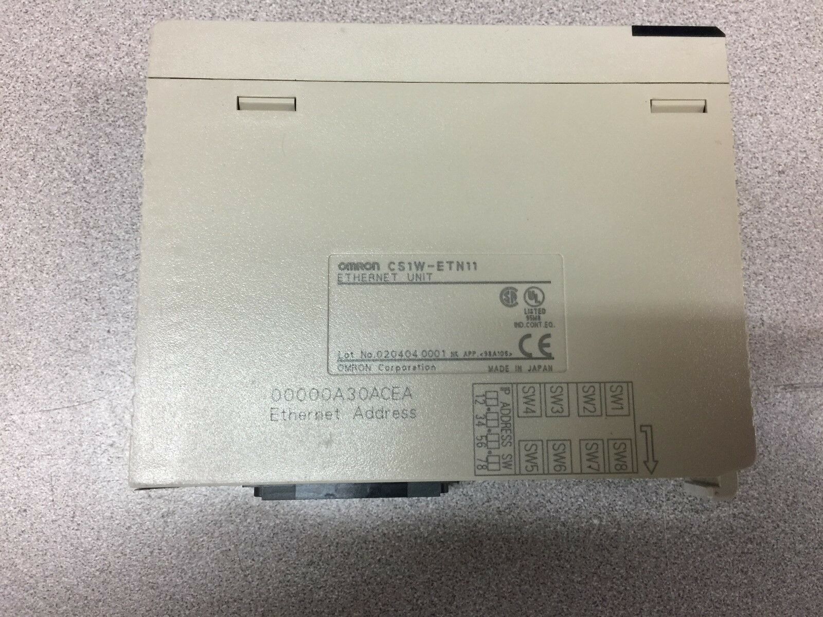 USED OMRON ETHERNET UNIT CS1W-ETN11