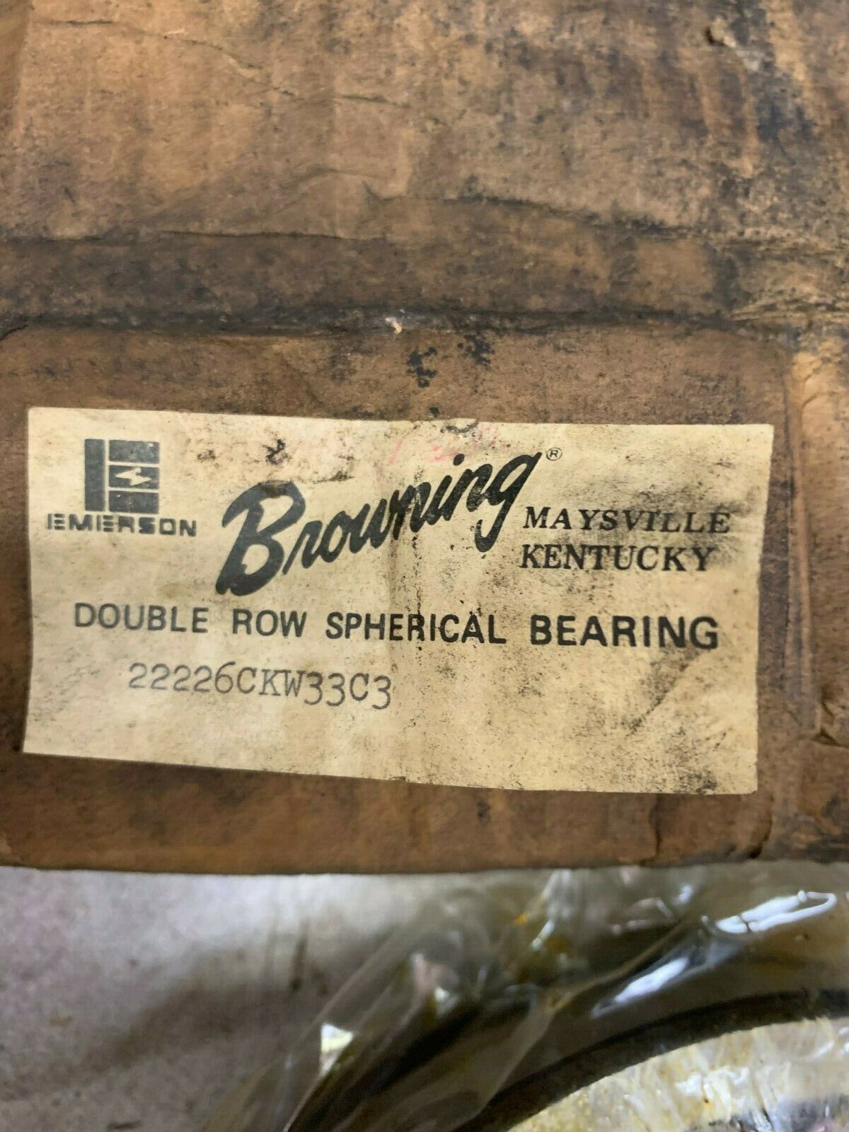 NEW IN BOX BROWNING DOUBLE ROW SPHERICAL ROLLER BEARING 22226CKW33C3