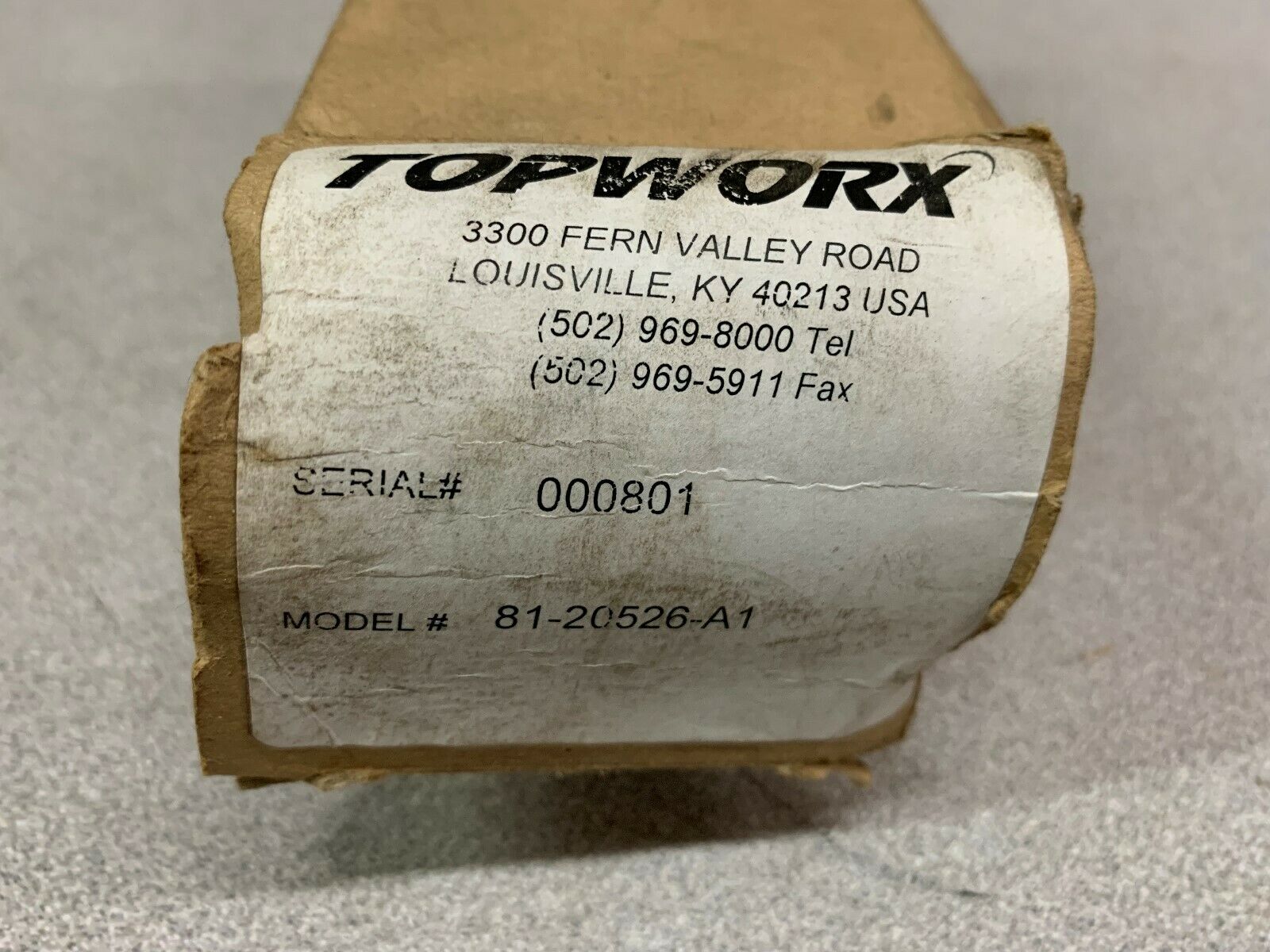 NEW IN BOX TOPWORK SWITCH  81-20526-A1