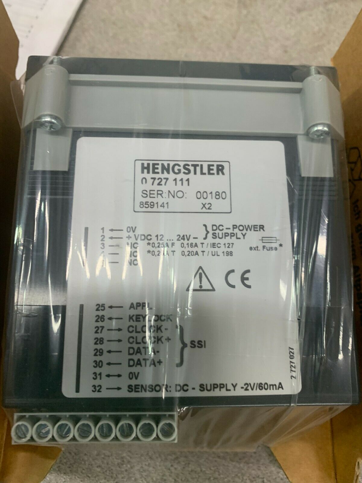 NEW IN BOX HENGSTLER 0727111 PANEL METER 0 727 111