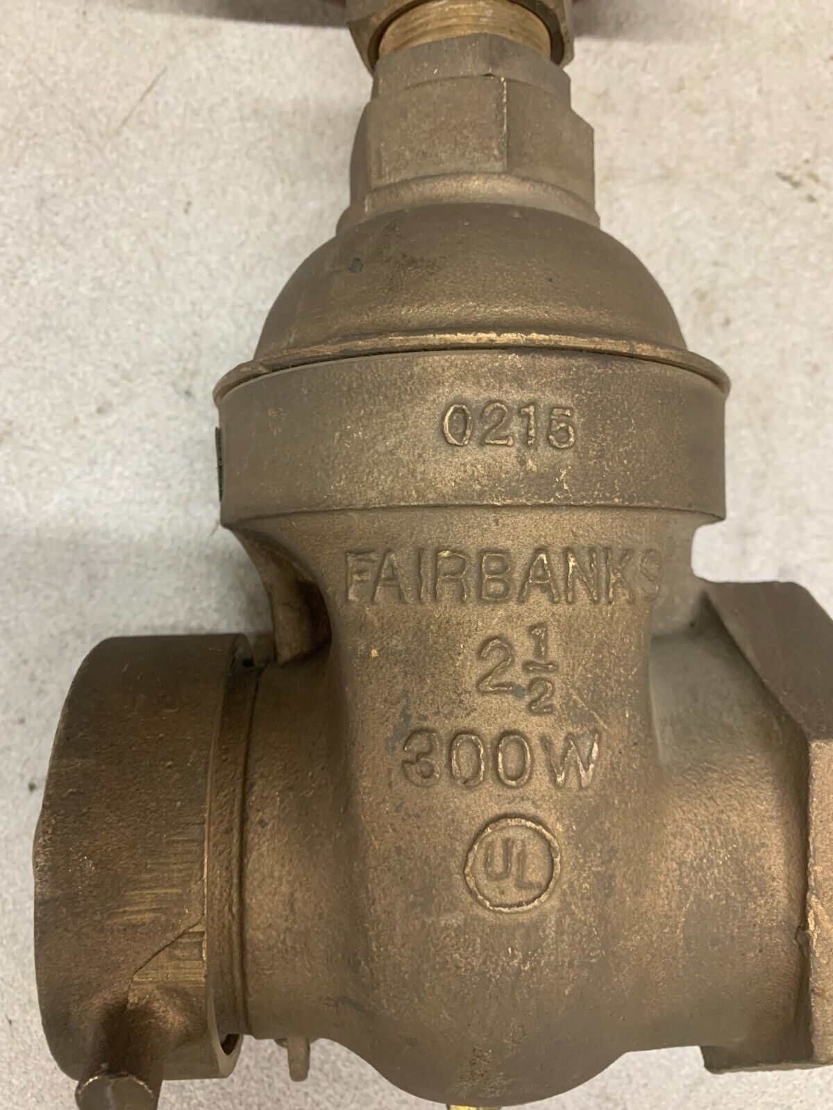 NEW NO BOX FAIRBANKS 2-1/2" GATE VALVE 300W 0215