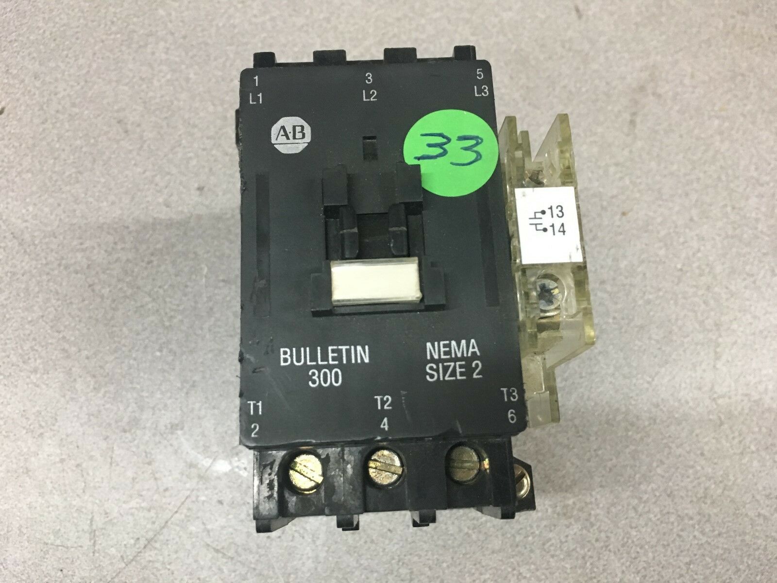 USED ALLEN-BRADLEY SIZE 2 CONTACTOR 300-CO*930 SERIES A