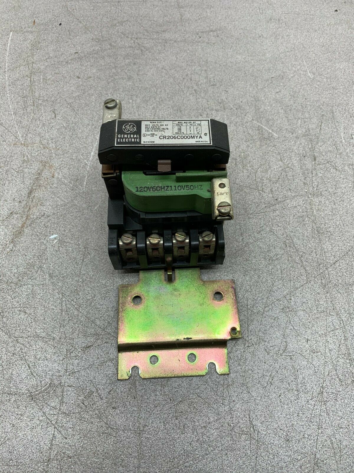 USED GENERAL ELECTRIC SIZE 1 STARTER CR206C000MYA