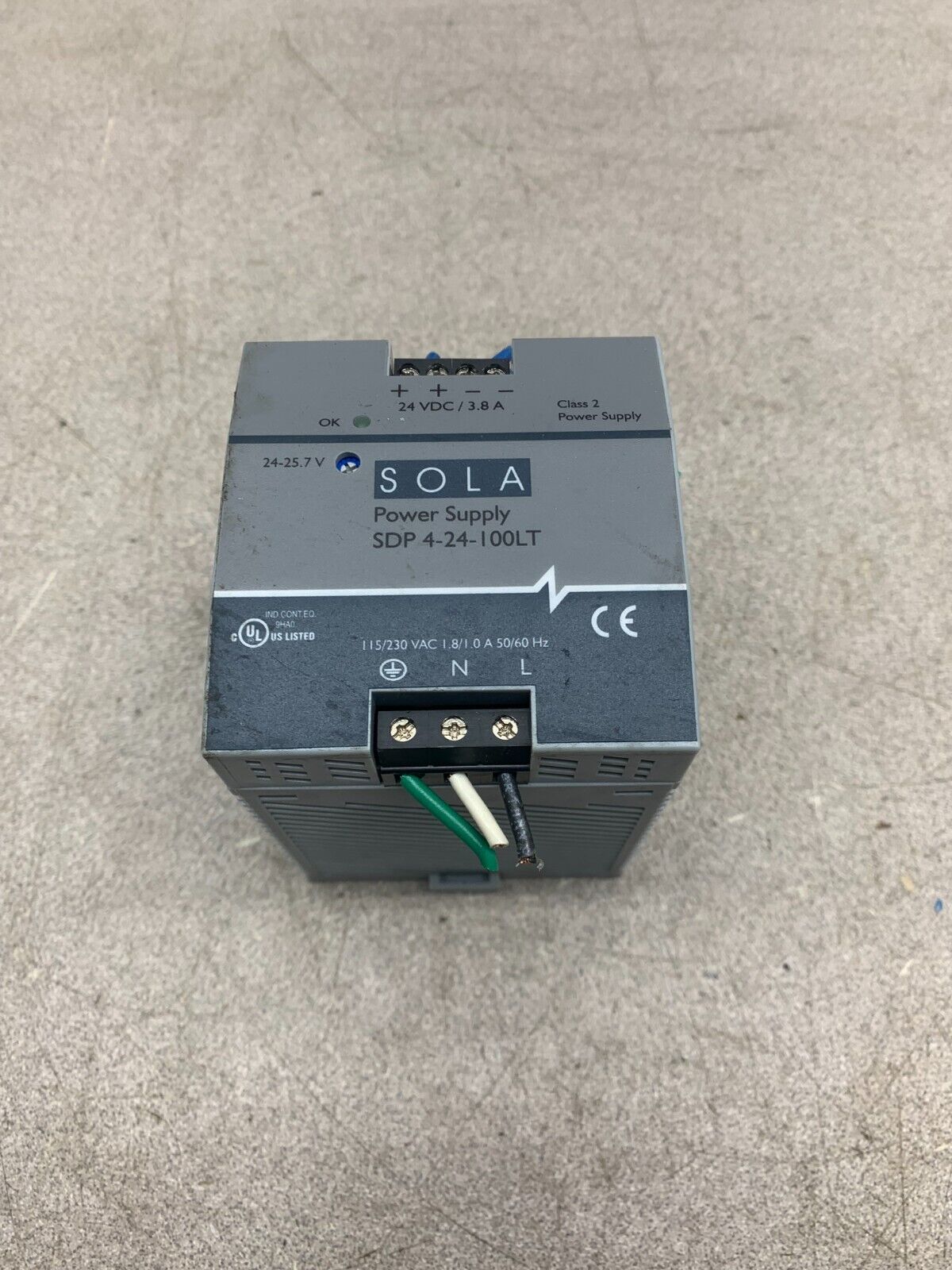 USED EMERSON SOLA POWER SUPPLY SDP 4-24-100LT