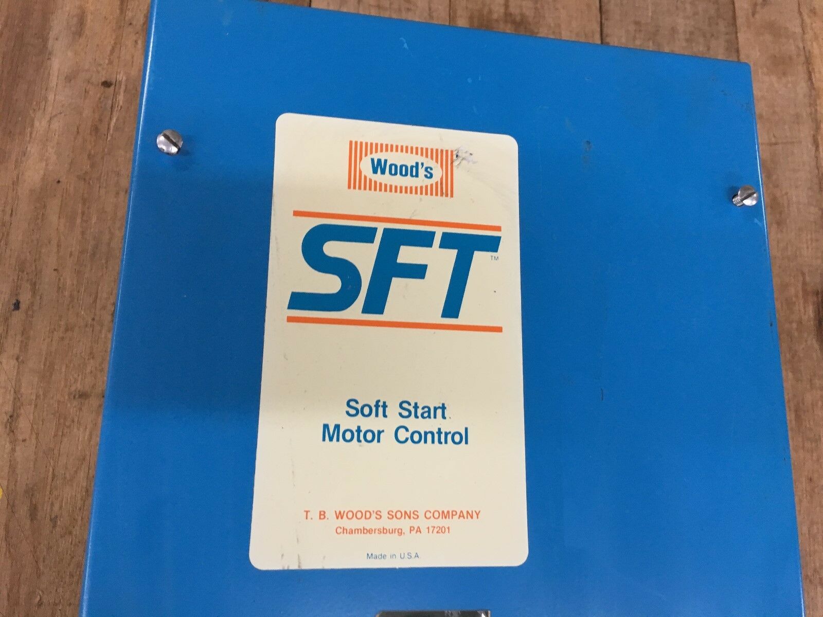 USED TB WOODS SOFT START MOTOR CONTROL SFT20