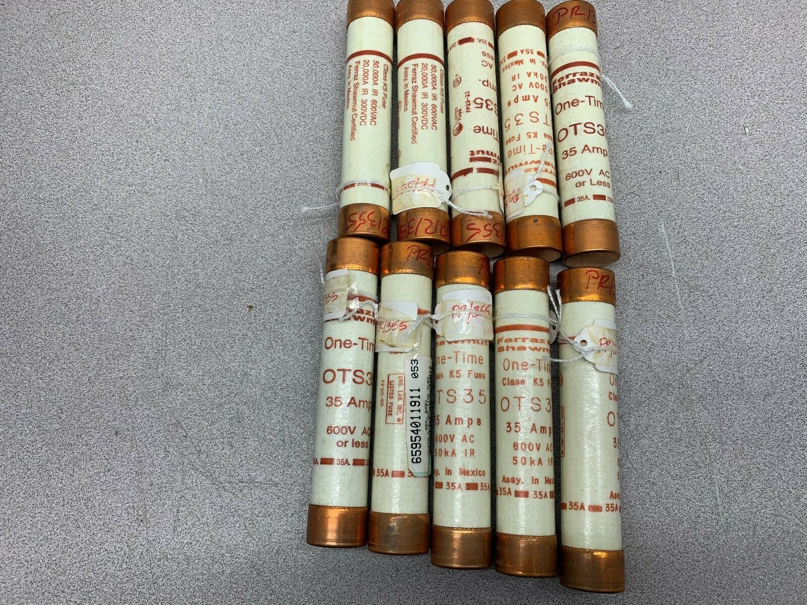 LOT OF 10 NEW NO BOX SHAWMUT FUSE 0TS35