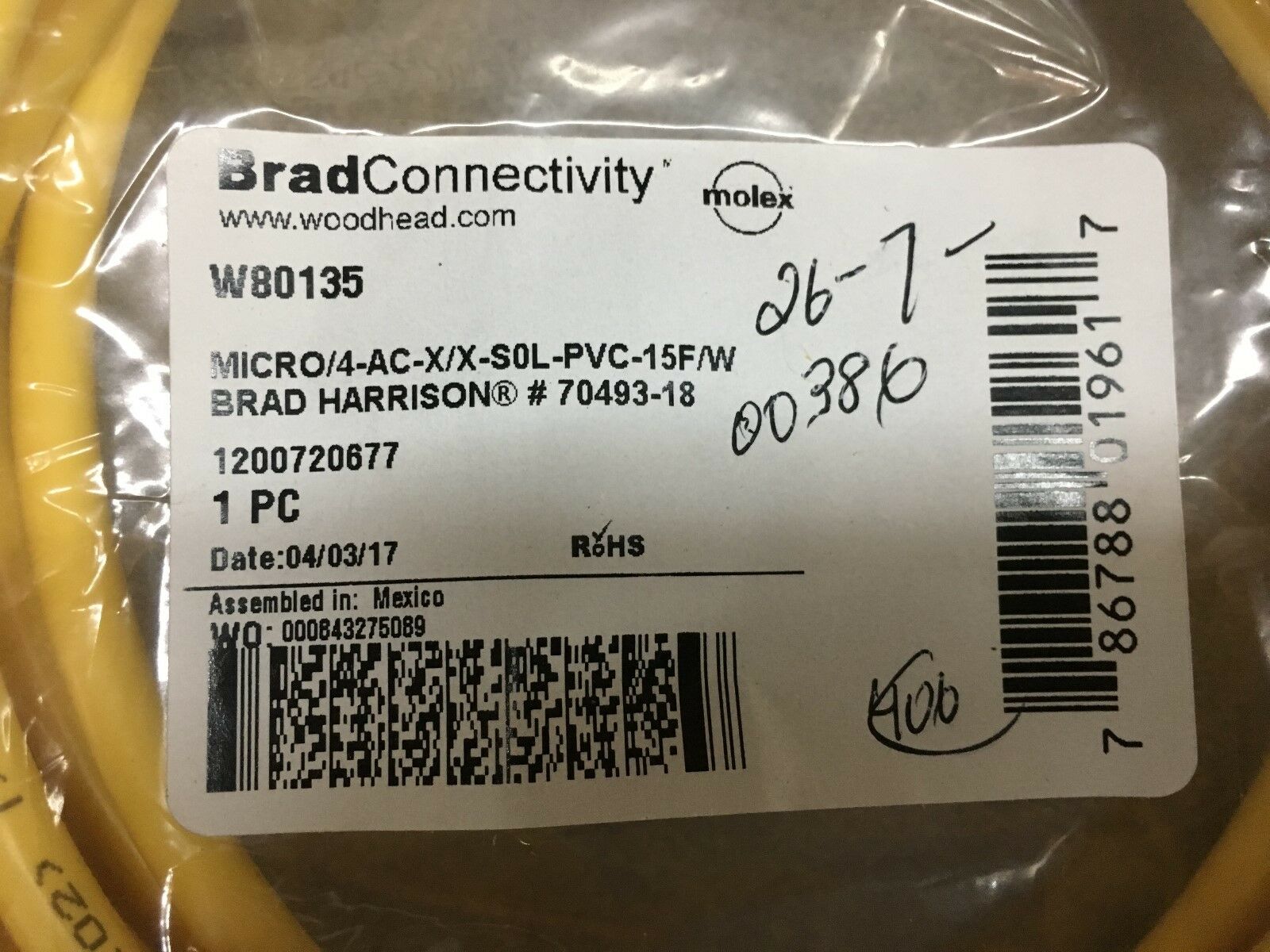 NEW IN BAG BRAD CONNECTIVITY W80135