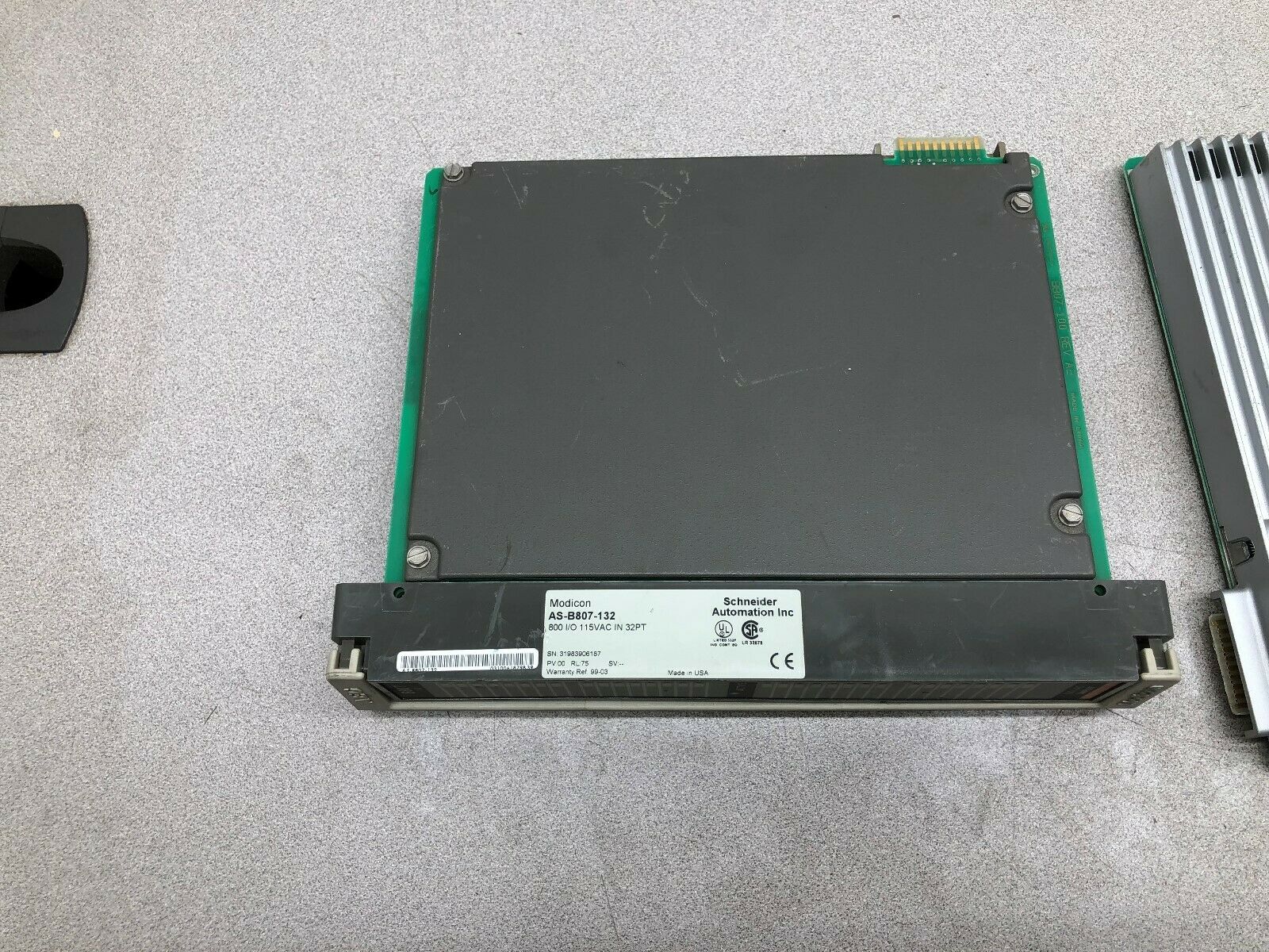 USED LOT OF 2 MODICON 32 PT 115 VAC INPUT MODULE AS-B807-132