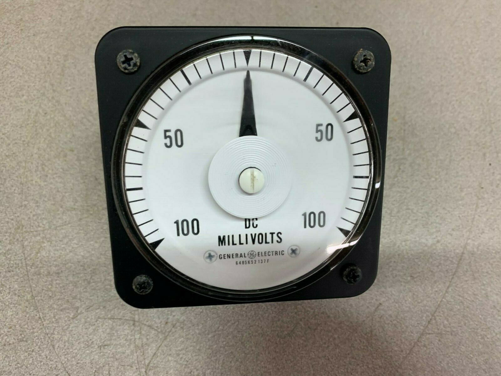 NEW NO BOX GE 100-0-100MV METER 50-103122DAZZ2