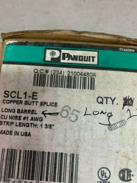 BOX OF 11 NEW IN BOX PANDUIT SPLICE SCL1-E