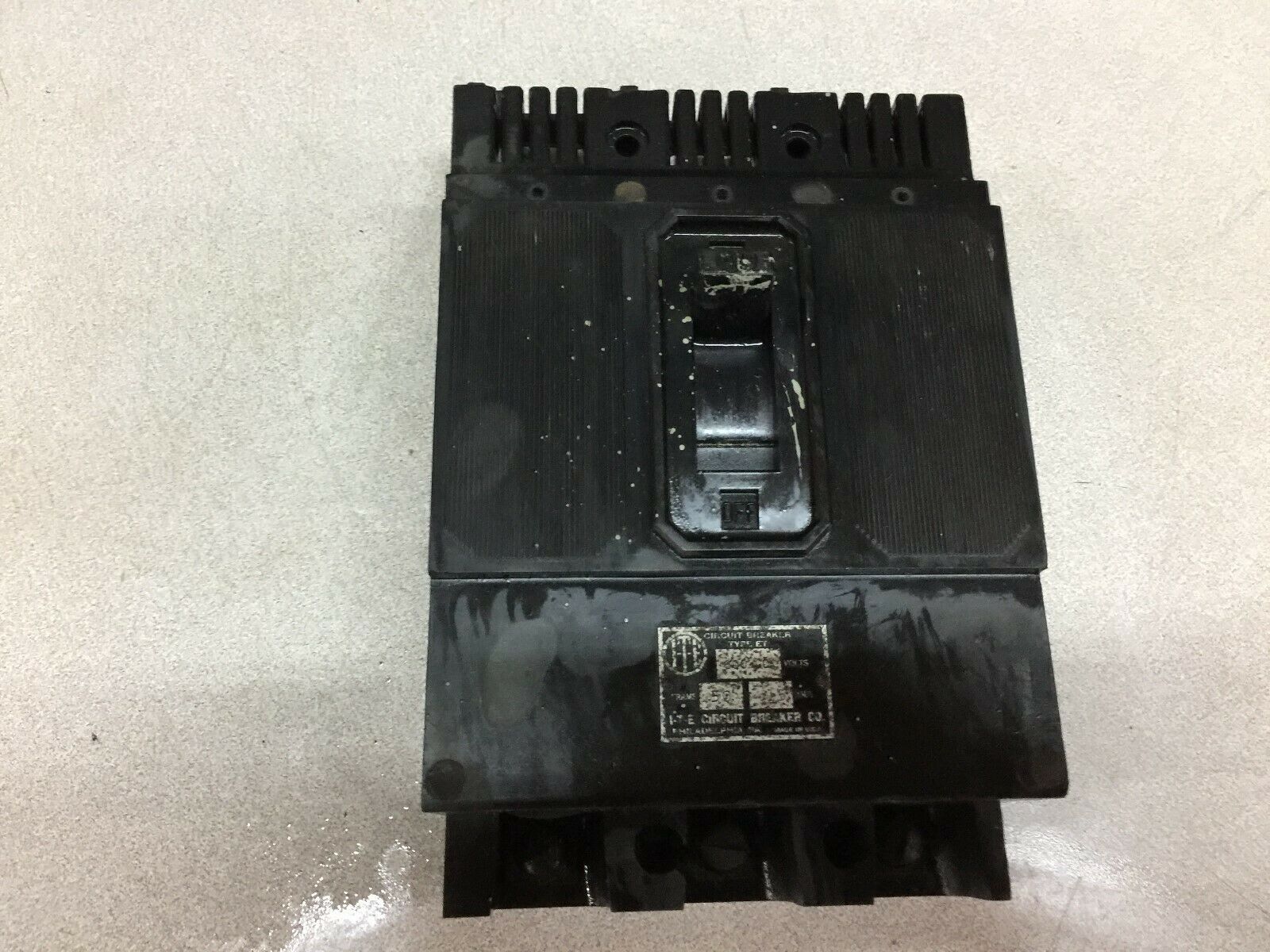 USED ITE 15AMP 3POLE 600VAC BREAKER FRAME 50 TYPE ET