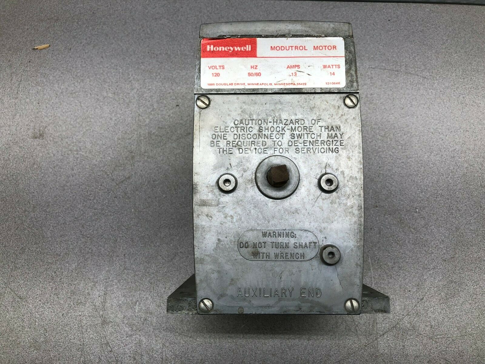 NEW NO BOX HONEYWELL 120 VAC 160 DEG 1 MIN MODUTROL MOTOR M944G 1063