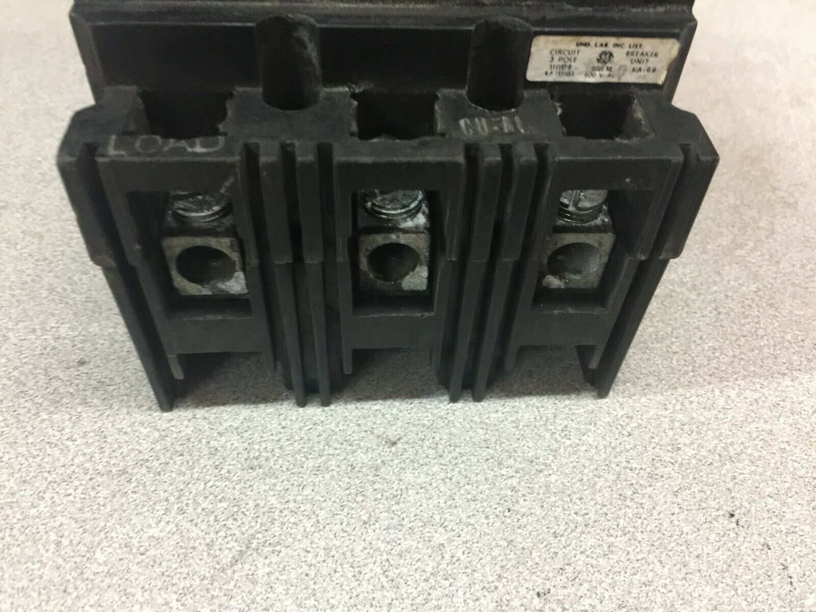 USED GE 100AMP 3POLE 600VAC BREAKER THEF136100