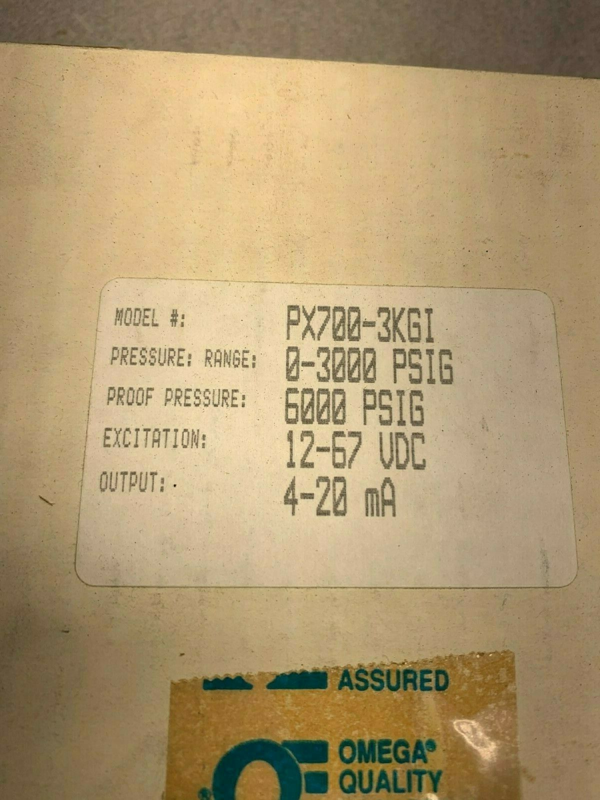 NEW IN BOX OMEGA PRESSURE TRANSDUCER PX700-2KGI