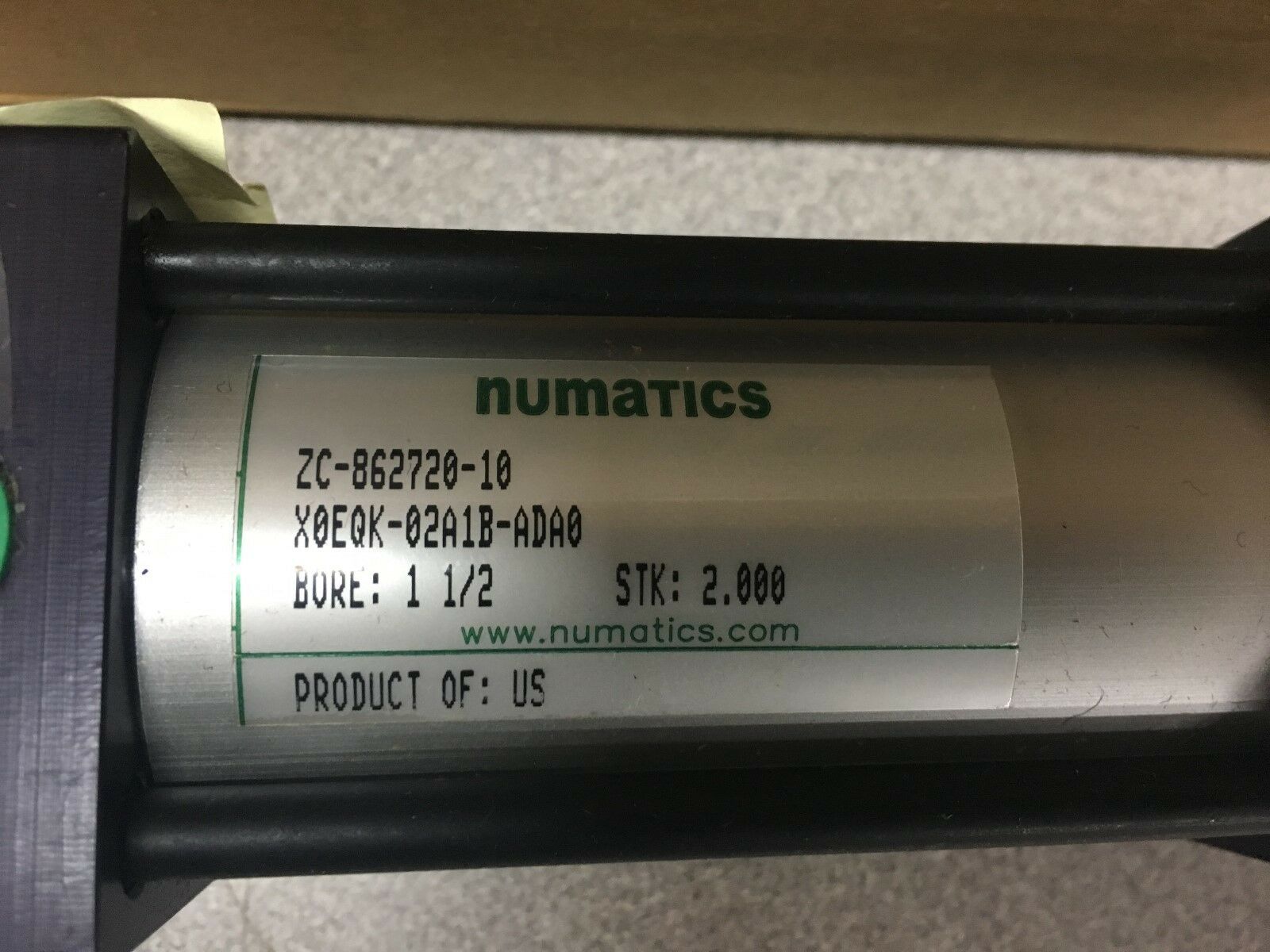 NEW IN BOX NUMATICS ZC-862720-10 CYLINDER X0EQK-02A1B-ADA0