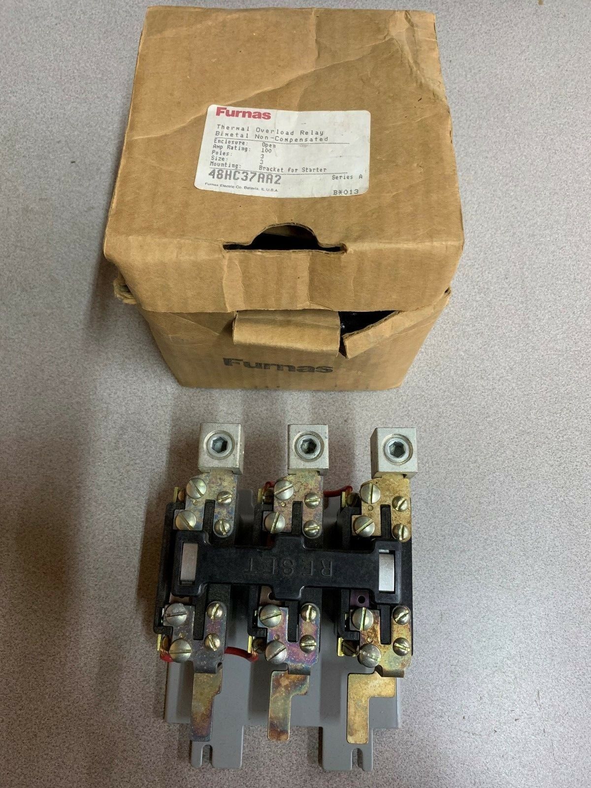 NEW IN BOX FURNAS RELAY 48HC37AA2 SERIES A