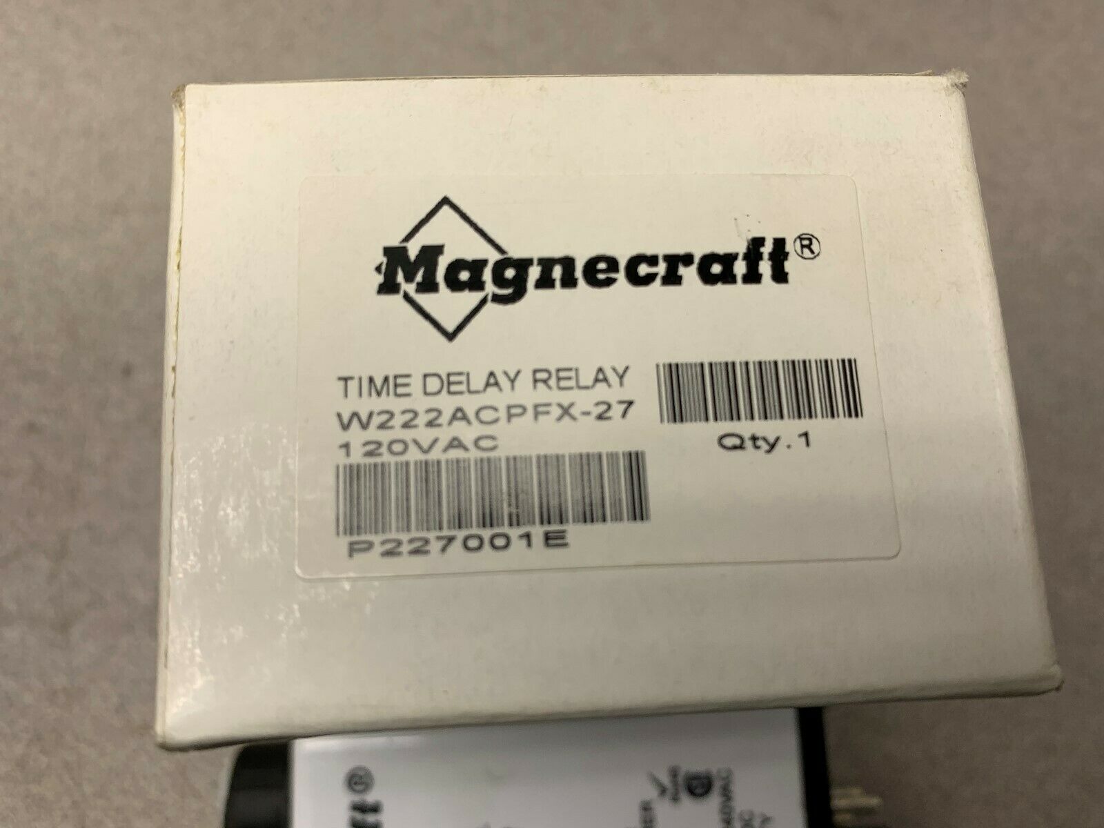 NEW IN BOX MAGNECRAFT TIME DELAY RELAY W222ACPFX-27