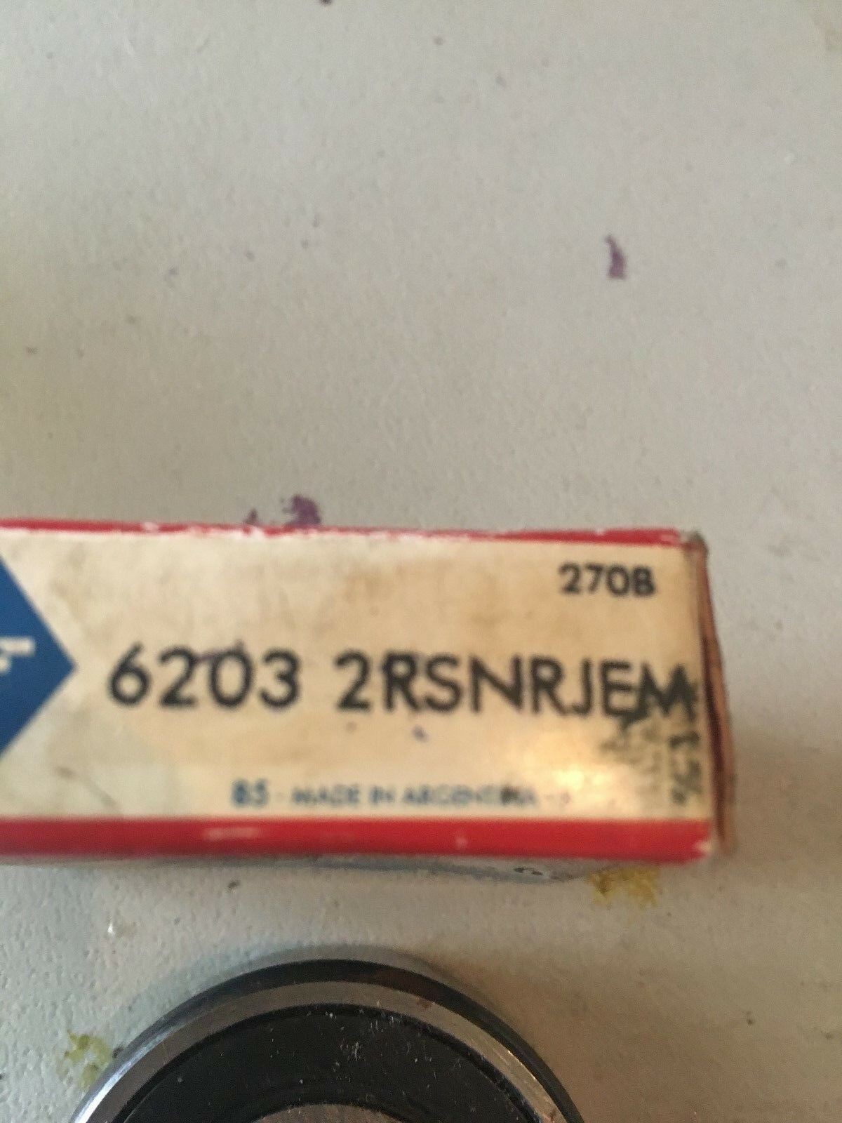 NEW IN BOX SKF BEARING 6203 2RSNRJEM