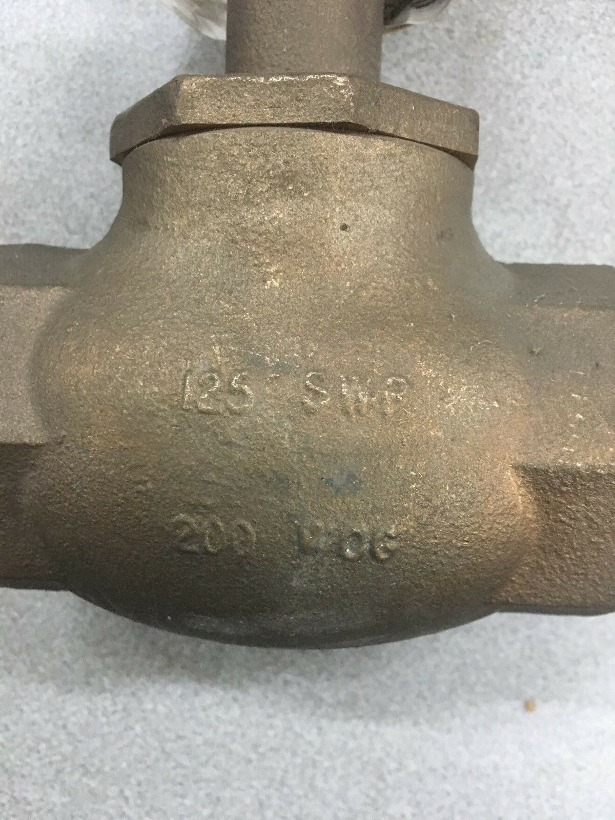 NEW GRINNELL 1-1/2" BRONZE FIG. 3200 GLOBE VALVE 125 SWP 200 WOG