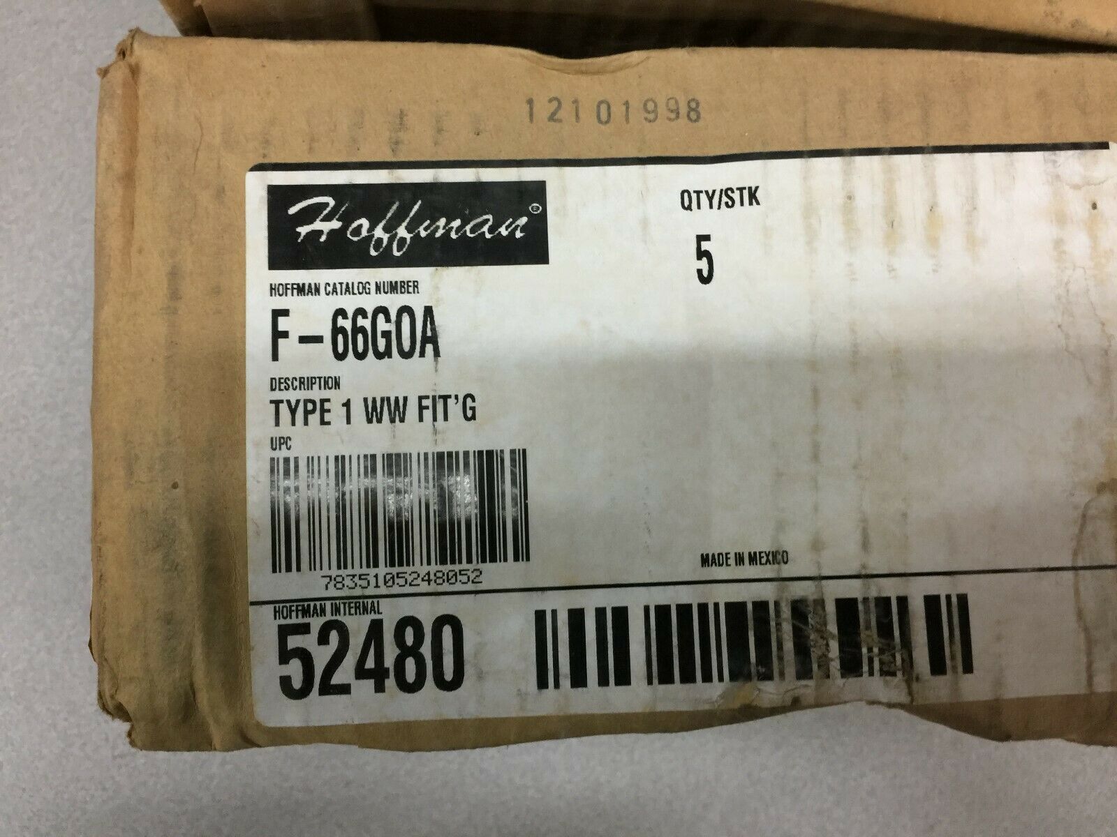 NEW IN BOX LOT OF 8 HOFFMAN TYPE 1 WW FIT G F-66G0A