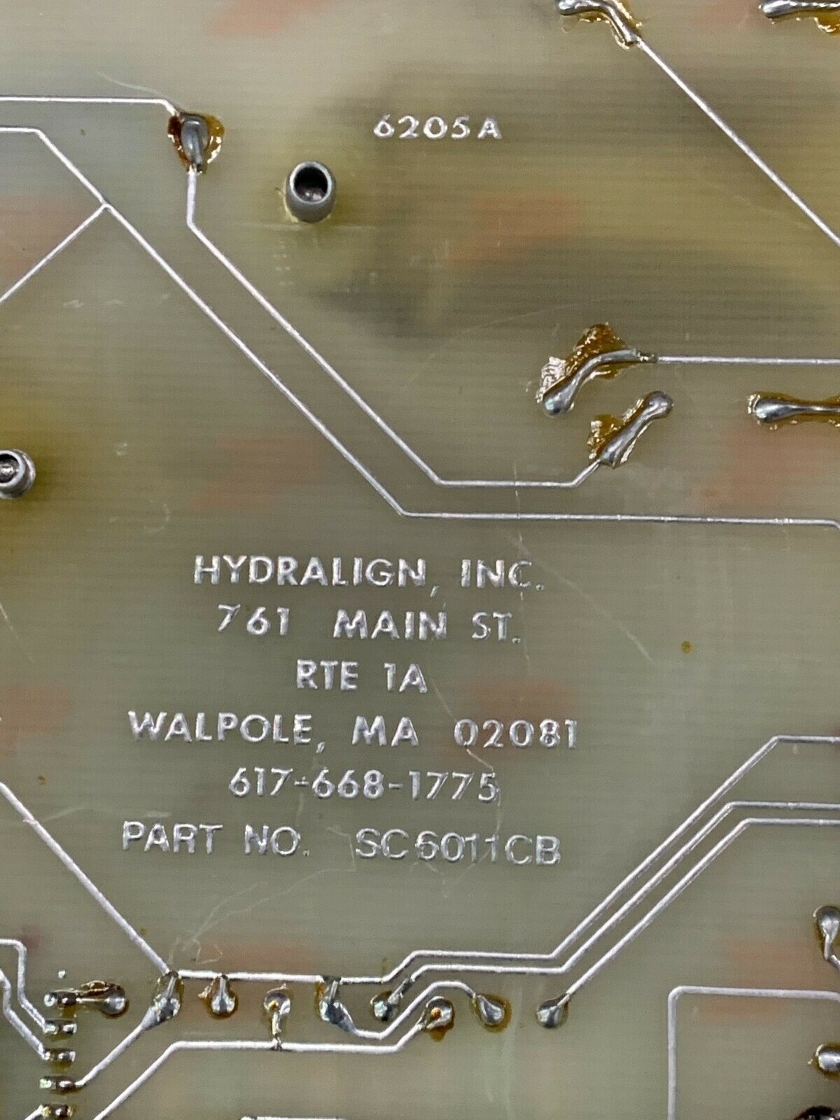 USED HYDRALIGN CONTROL BOARD SC6011CB