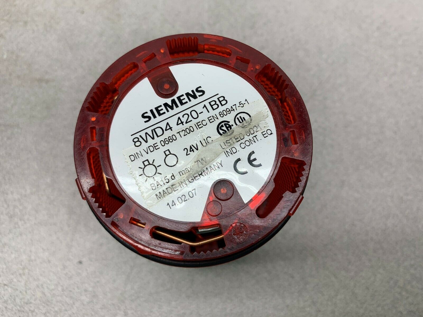 NEW NO BOX SIEMENS LIGHT ELEMENT 8WD4 420-1BB