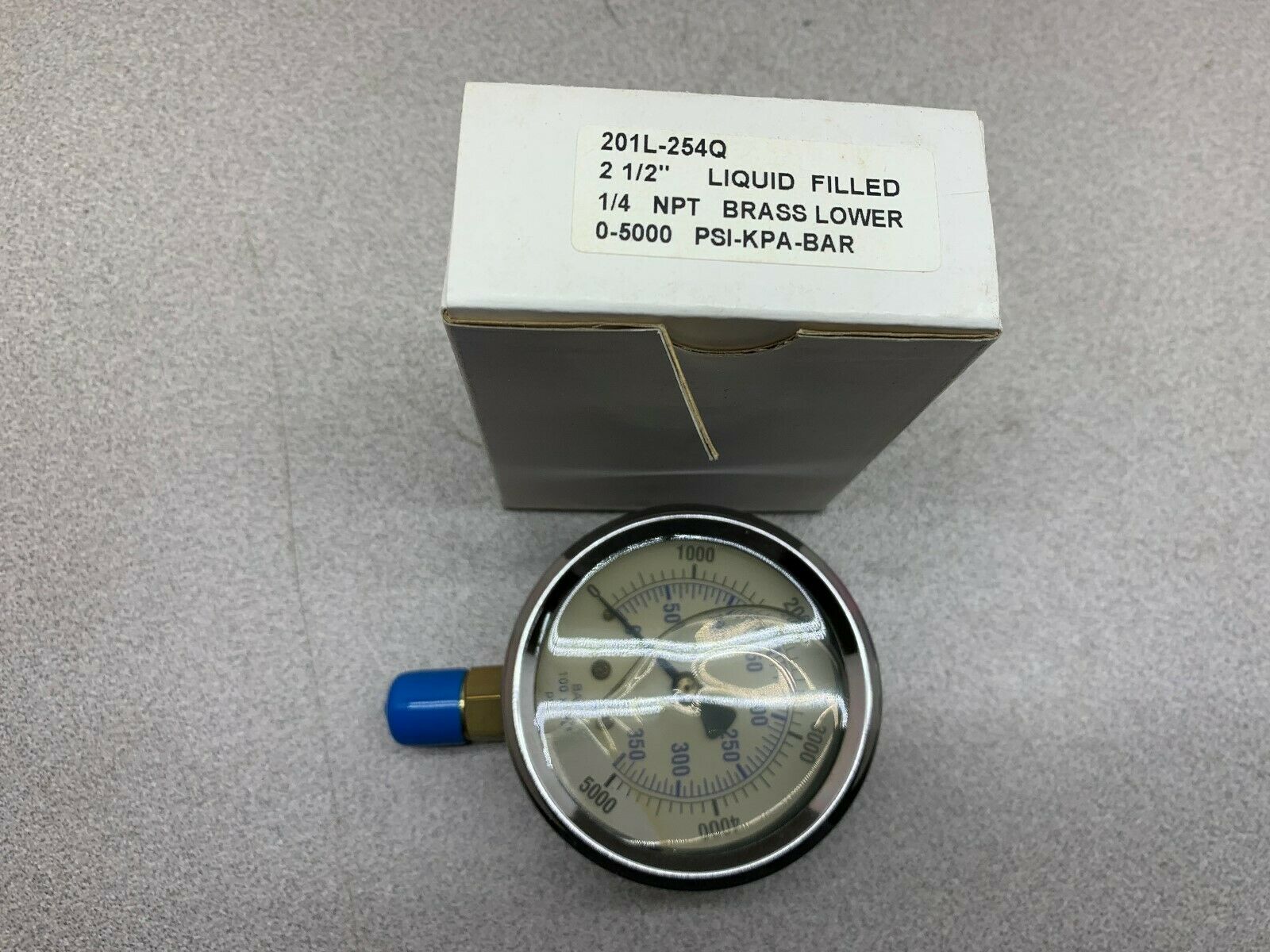 NEW IN BOX PRO 0-5000 PSI LIQUID FILLED GAUGE 201L-254Q