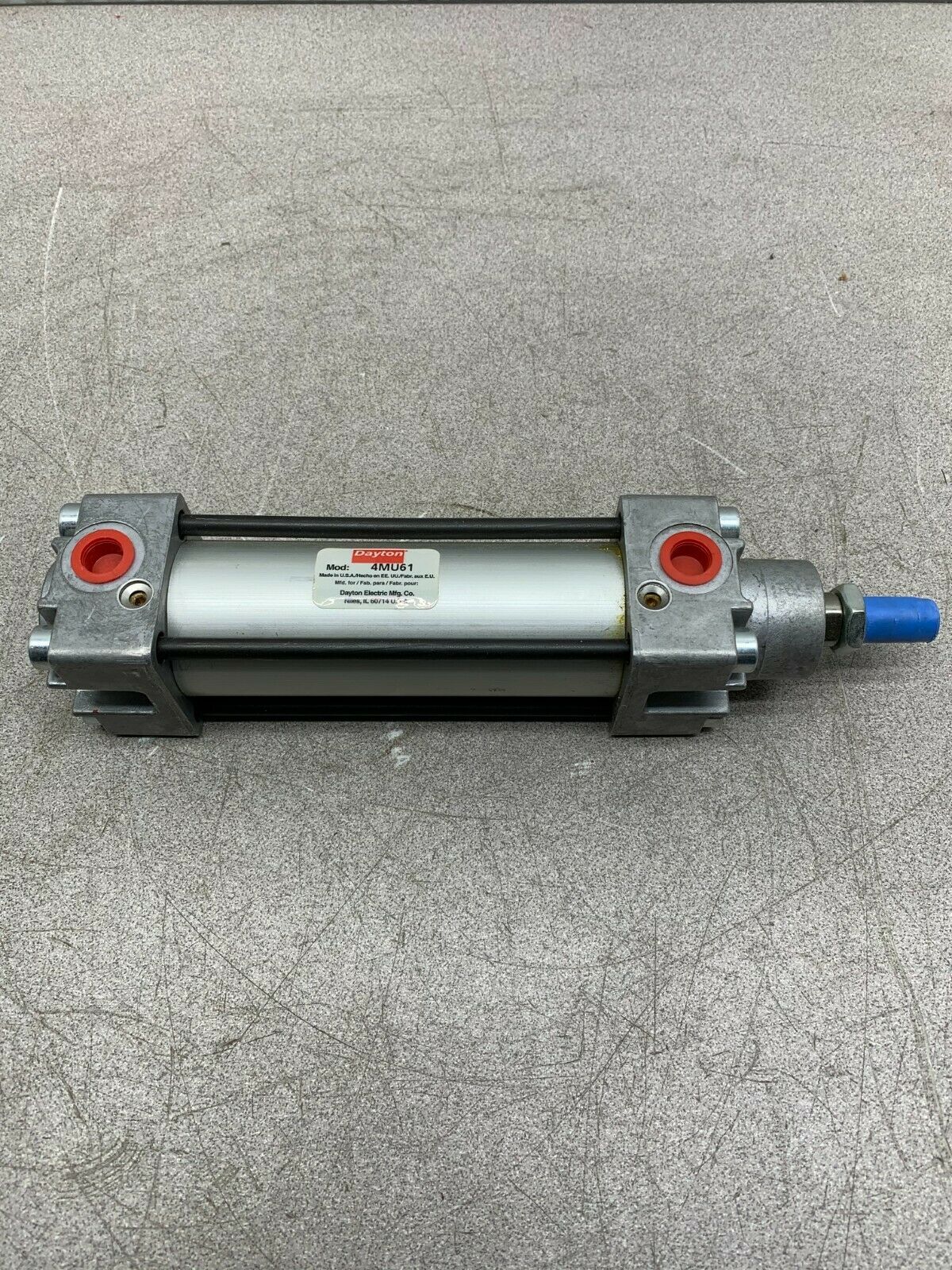 NEW NO BOX DAYTON PNEUMATIC CYLINDER 4MU61