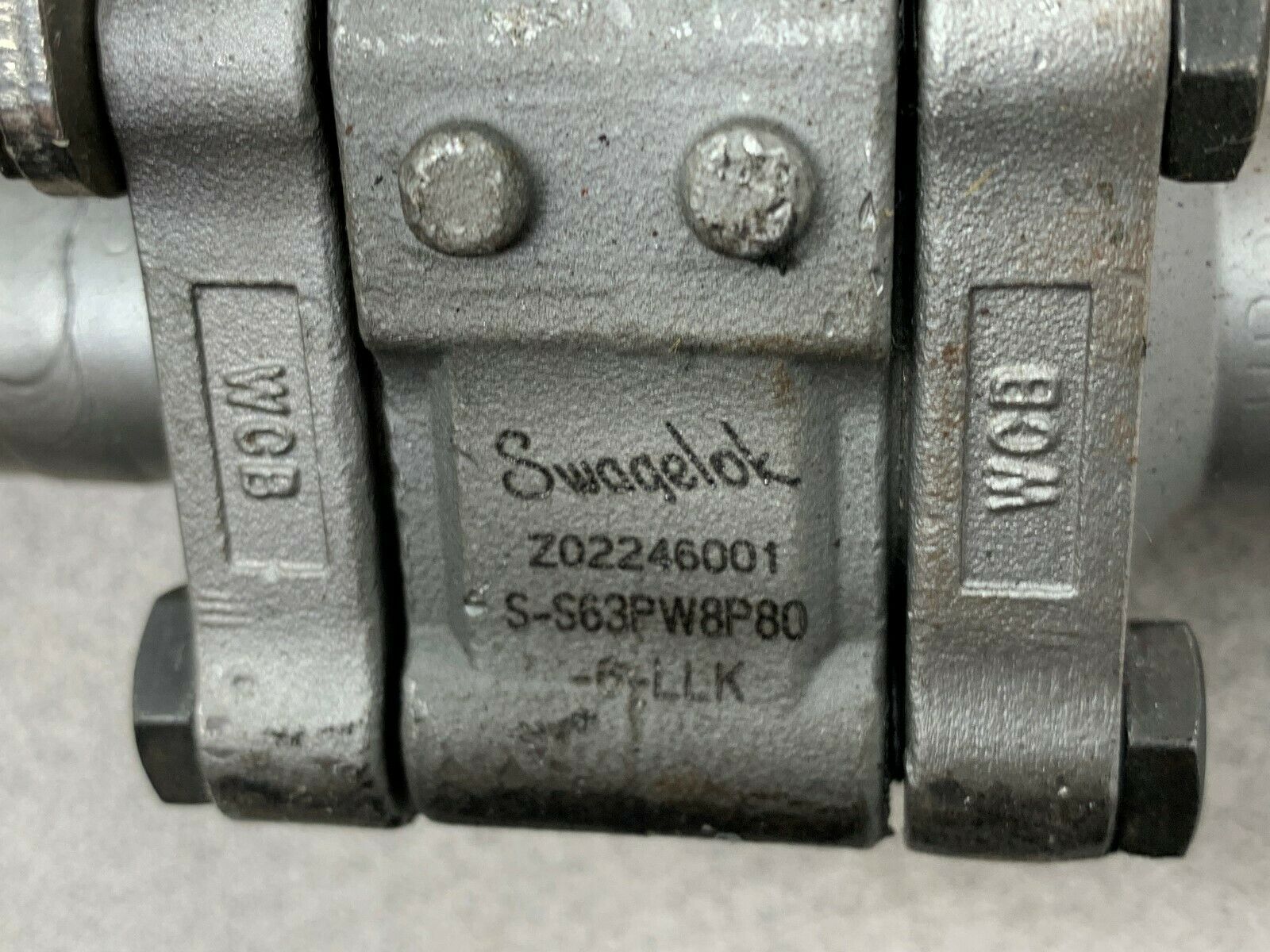 NEW NO BOX SWAGELOK STEAM SERIES BALL VALVE S-S63PW8P80-6-LLK