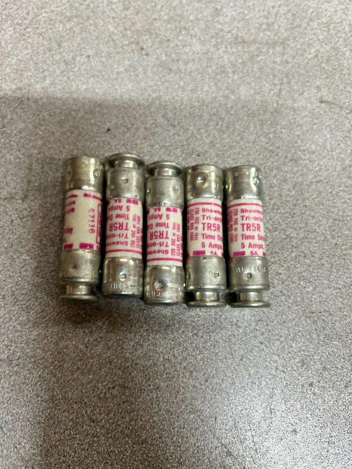 LOT OF 5 NEW NO BOX SHAWMUT FUSE TR5R