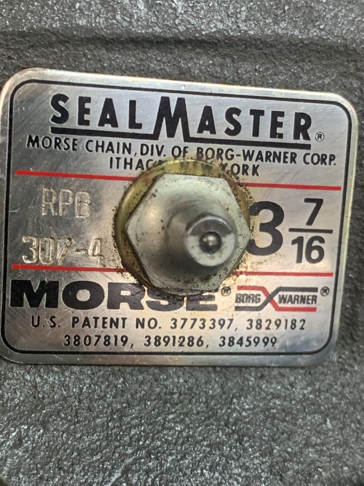 NEW NO BOX SEALMASTER PILLOW BLOCK BEARING 3-7/16" BORE RPB 307-4