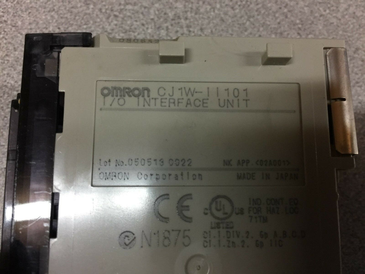USED OMRON I/O INTERFACE UNIT CJ1W-II101 – Boyd Industrial Supply