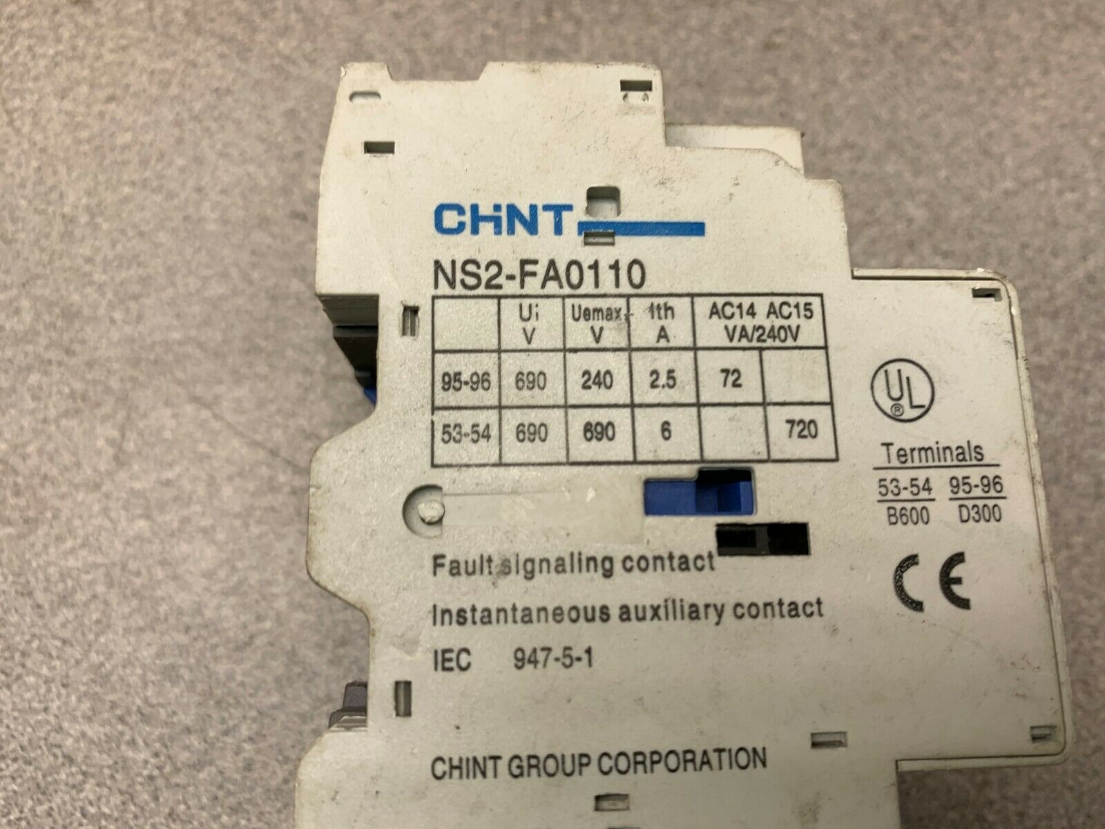 USED CHINT BREAKER NS2-FA0110