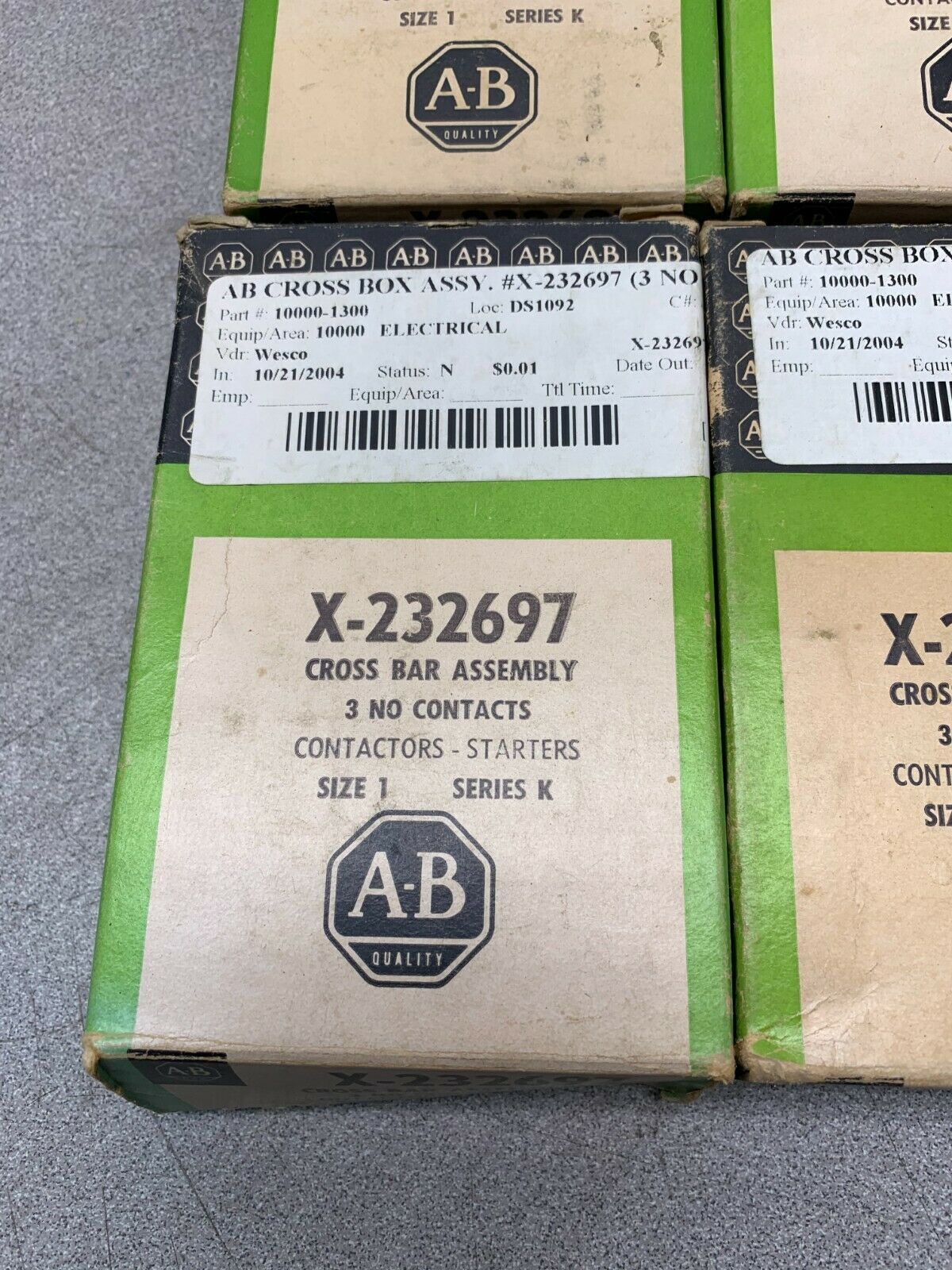 LOT OF 9 NEW IN BOX ALLEN-BRADLEY SIZE 1 CROSS BAR ASSEMBLY X-232697