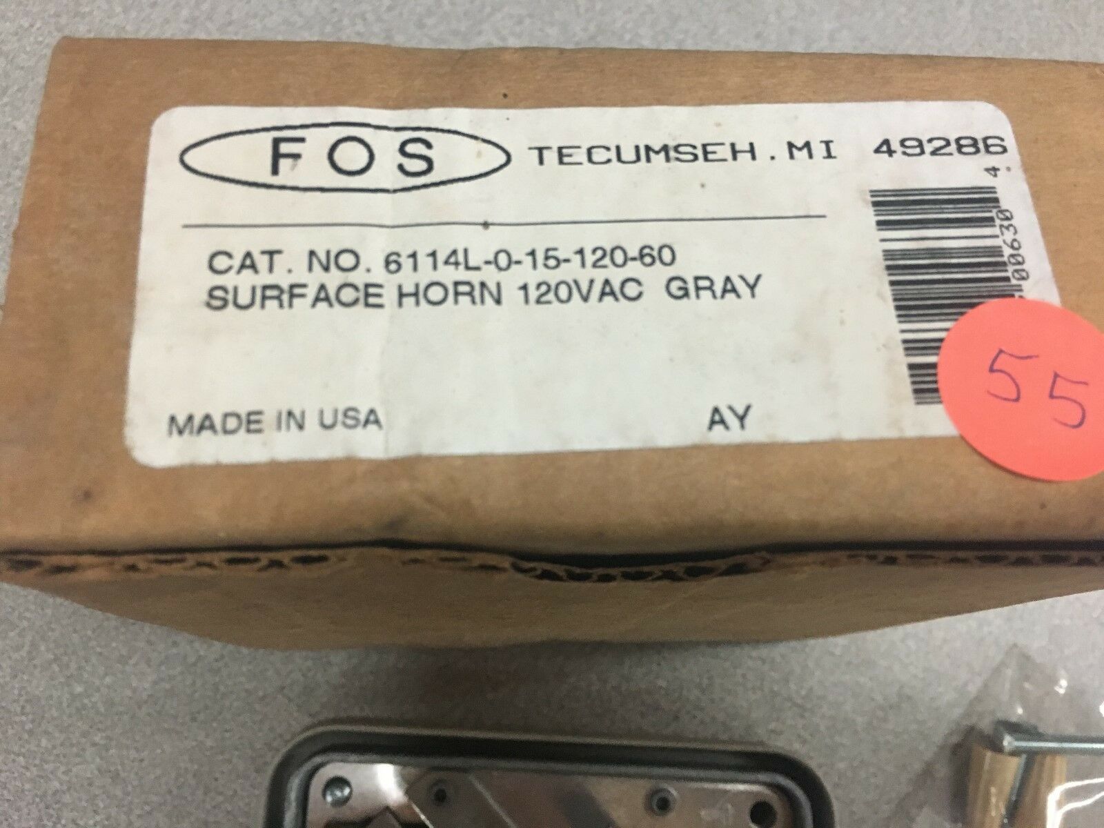 NEW IN BOX FOS HORN 6114L-0-15-120-60