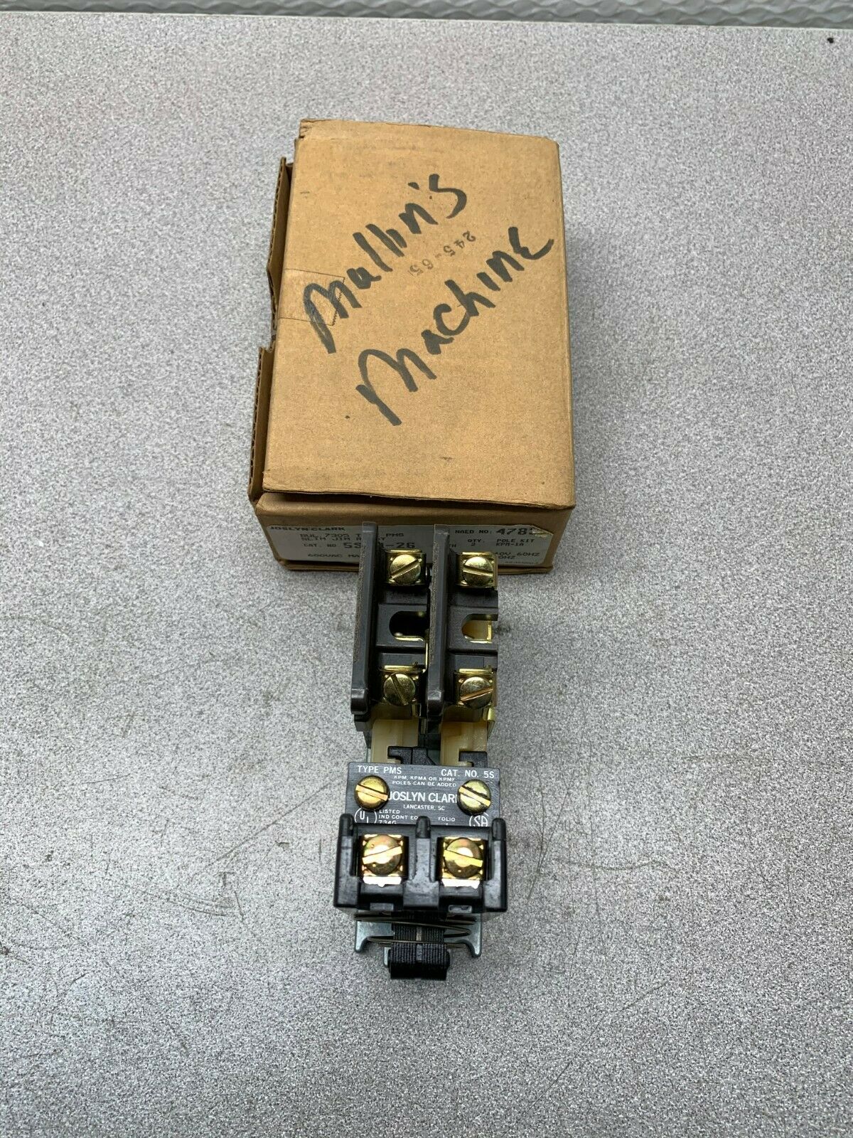 NEW IN BOX JOSLYN CLARK TYPE PMS 5S SLIM JIM RELAY 5SWW-26