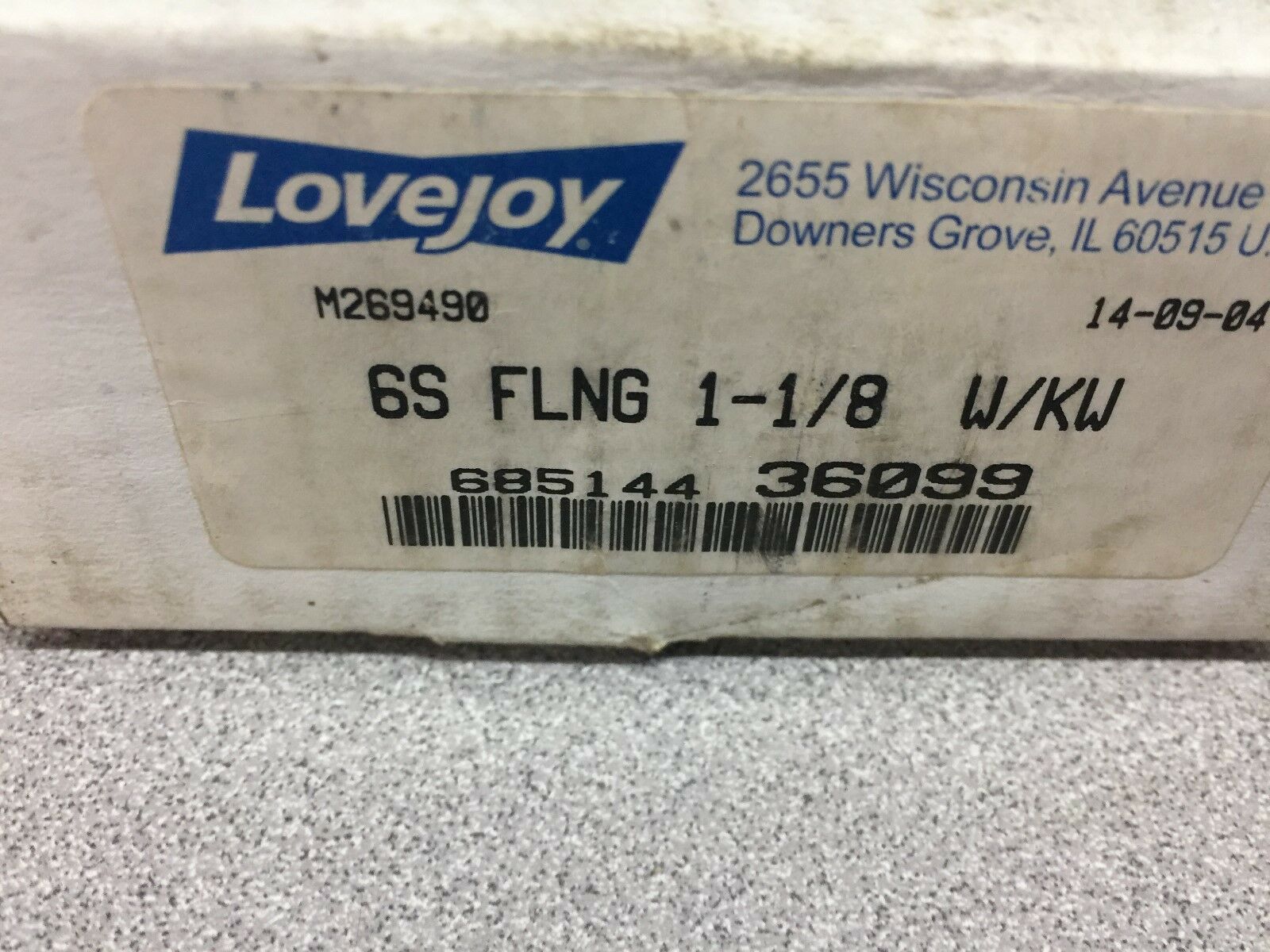 NEW IN BOX (LOT OF 2) LOVE JOY 6S FLING 1-1/8 W/KW COUPLING 685144 36099