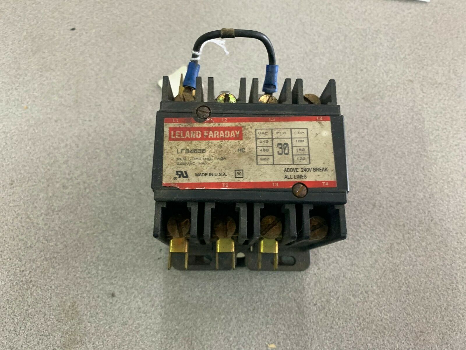 USED LELAND FARADAY CONTACTOR LF34030