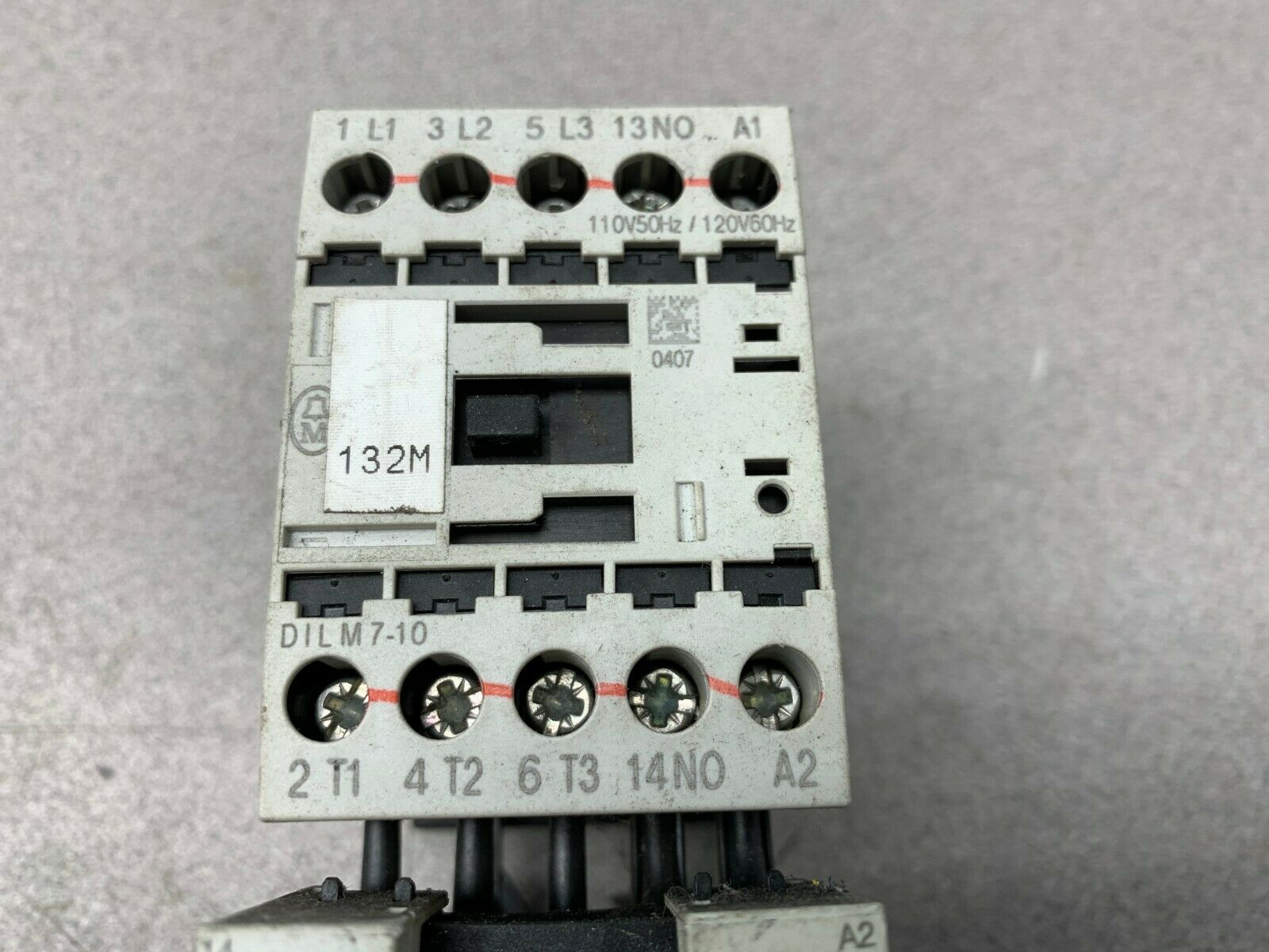 USED MOELLER CONTACTOR DILM7-10 WITH OVERLOAD ZB12-1,6