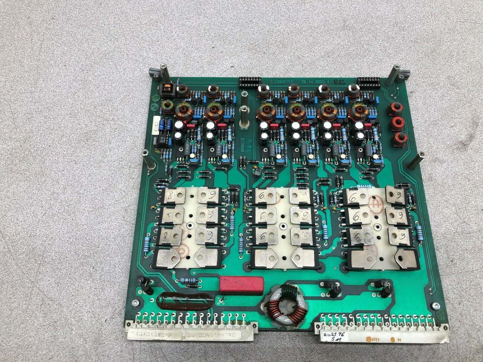 USED SIEB&MEYER SERVO AMPLIFIER BOARD  26.44.0003.4