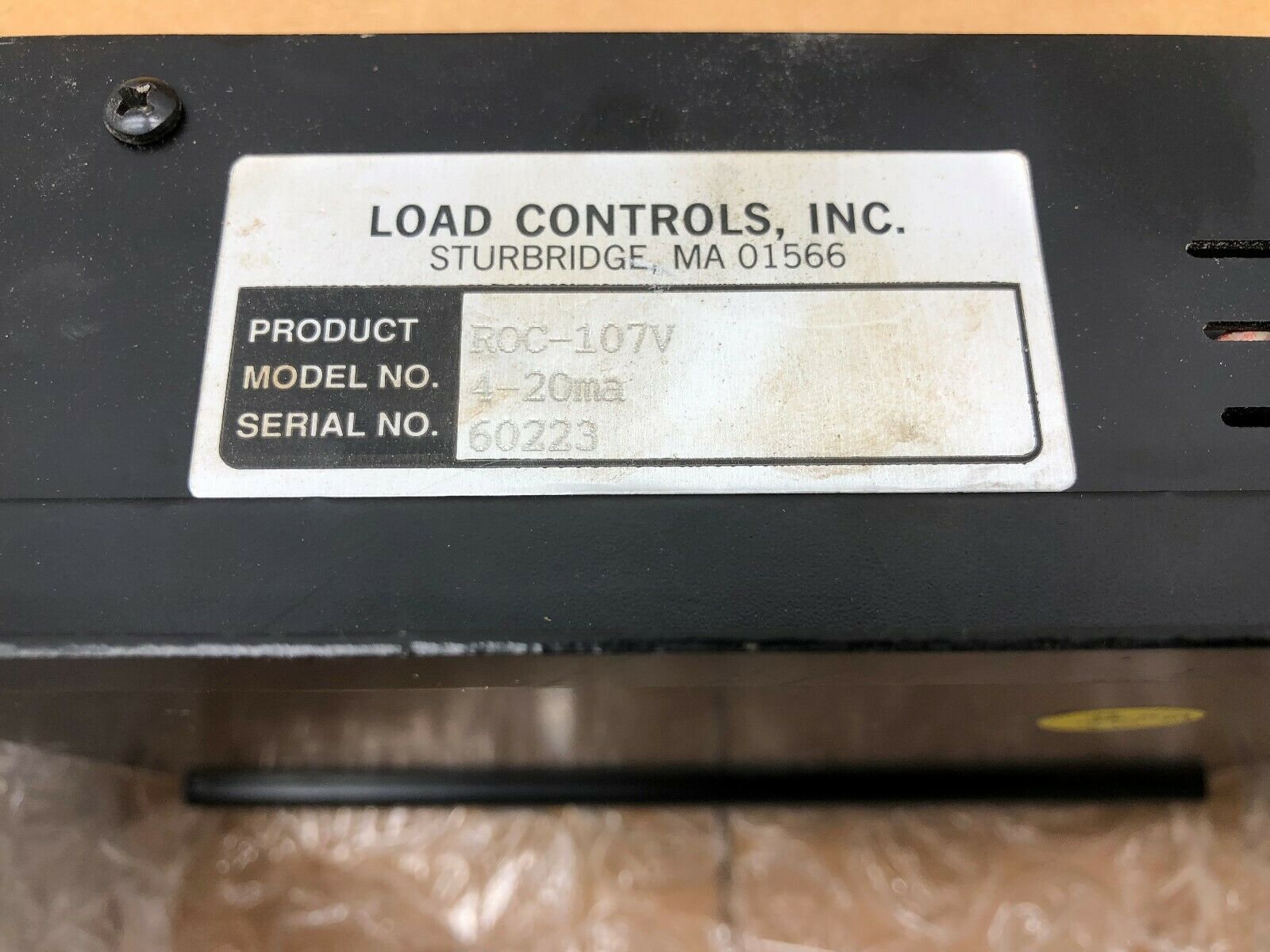 USED LOAD CONTROLS TRANSDUCER ROC-107V