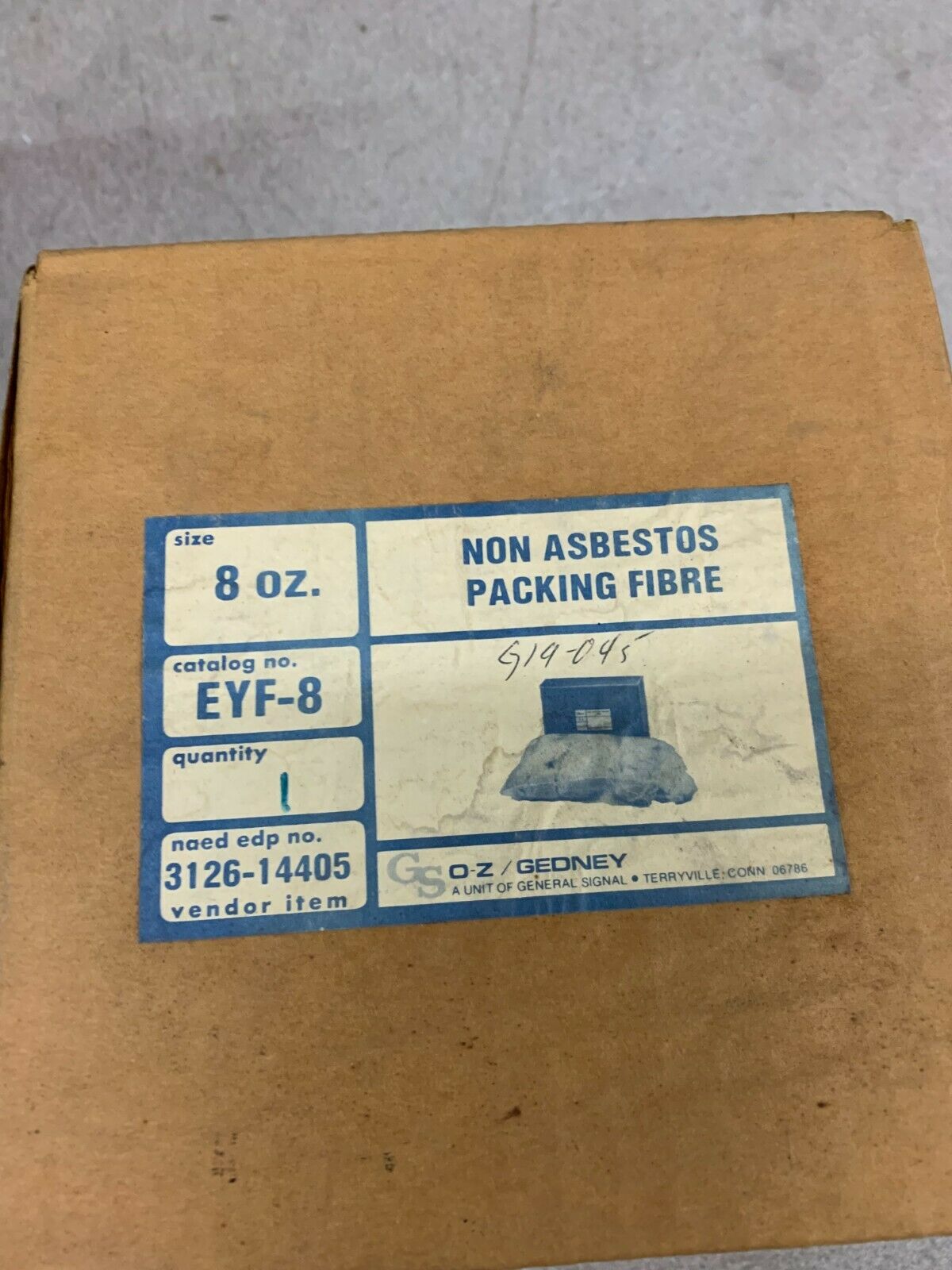 NEW IN BOX O-Z GEDNEY NON-ASBESTOS PACKING FIBRE EYF-8