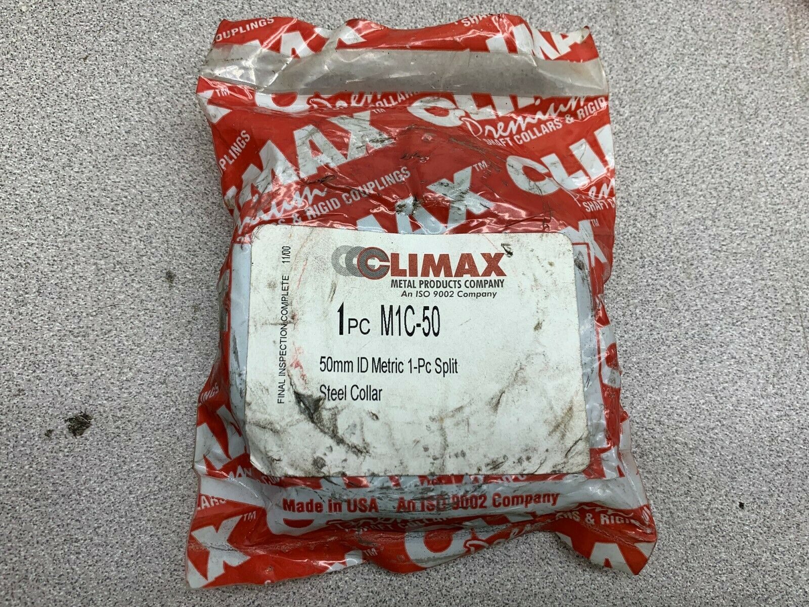 NEW NO BOX CLIMAX STEEL COLLAR M1C-50