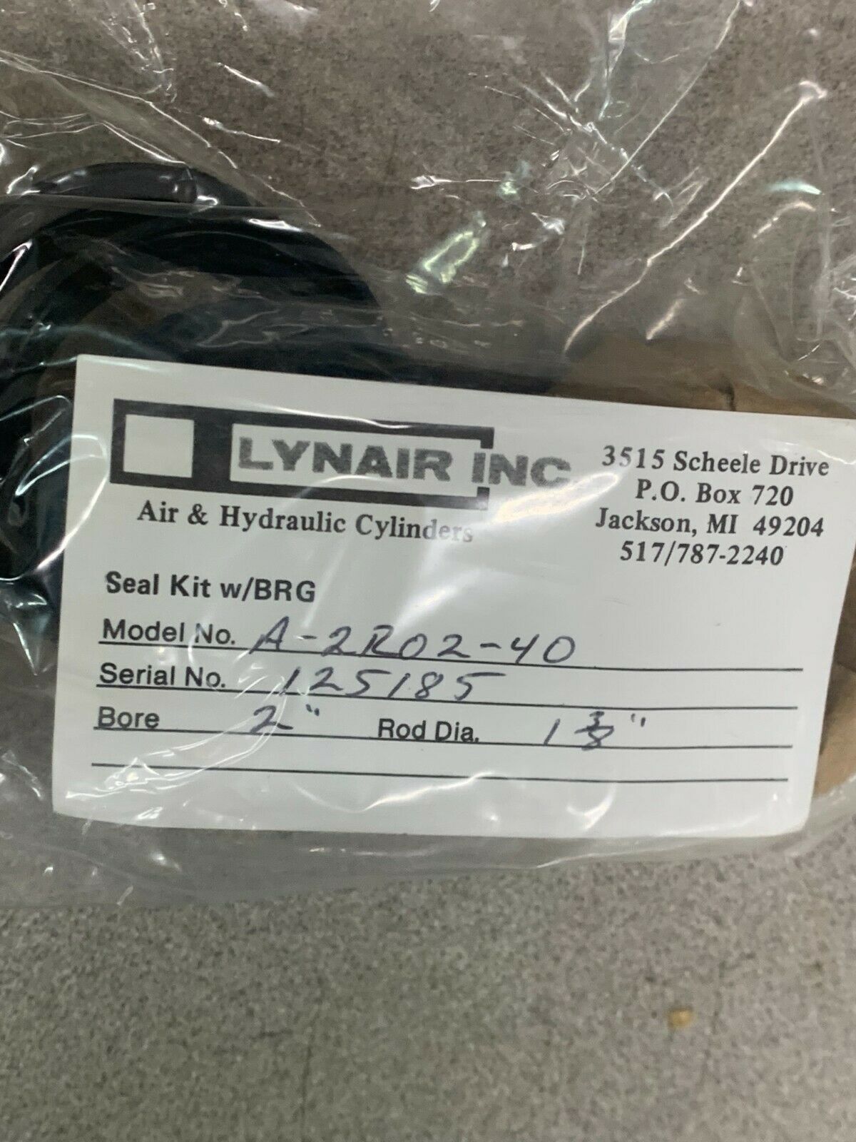 NEW LYNAIR CYLINDER REPAIR KIT A-2R02-40