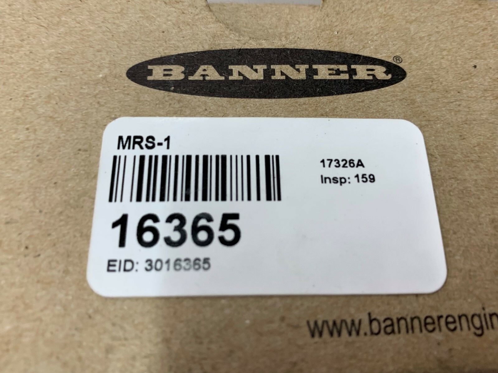 NEW IN BOX BANNER MRS-1 SENSOR 16365