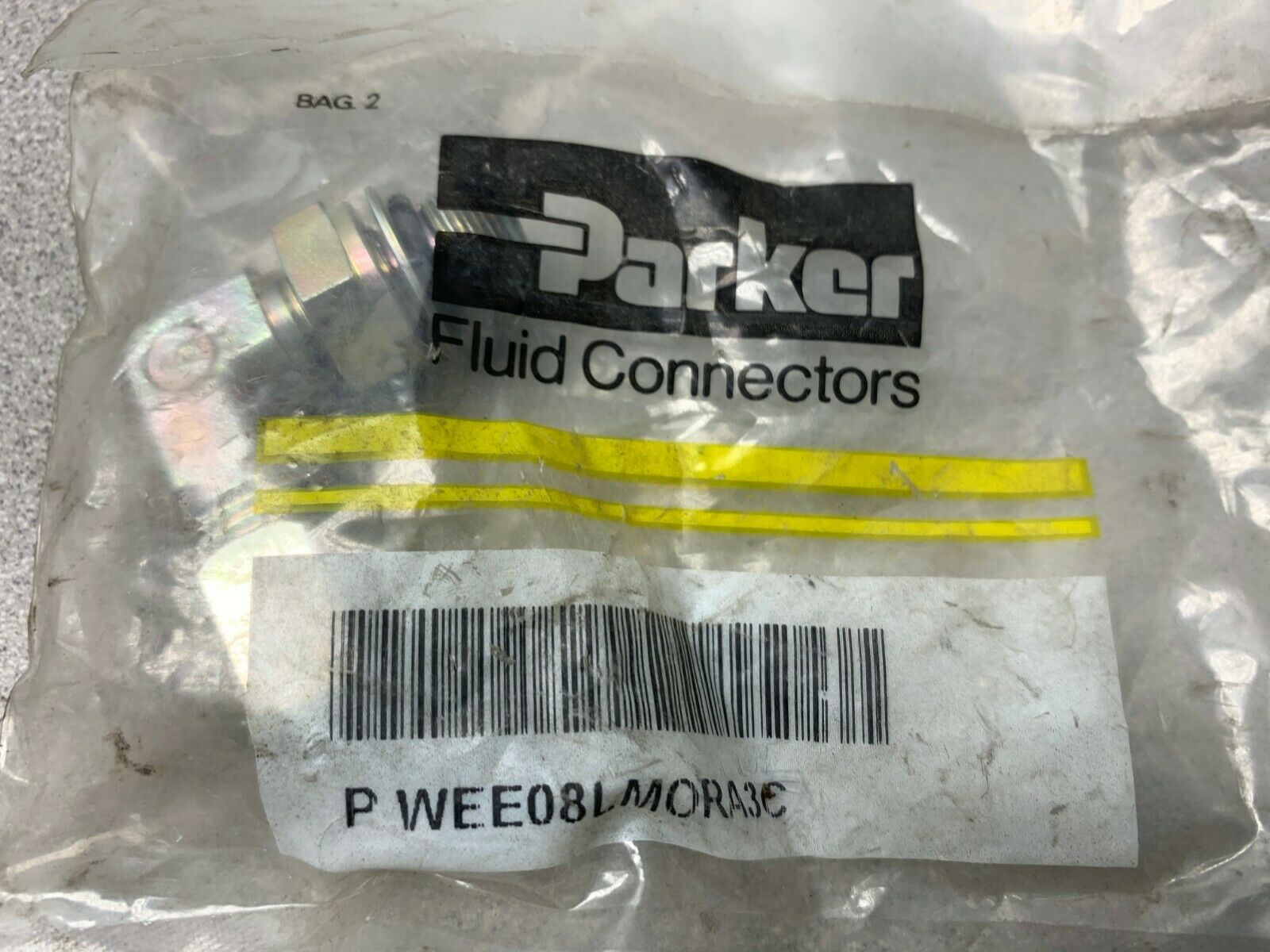 NEW IN PACKAGE PARKER FLUID CONNECTOR PWEE08LMORA43C